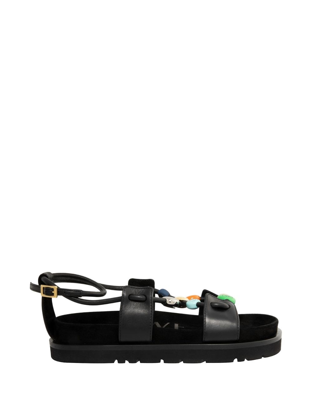 LOEWE PAULA'S IBIZA Pebble Fussbett Leather Sandals