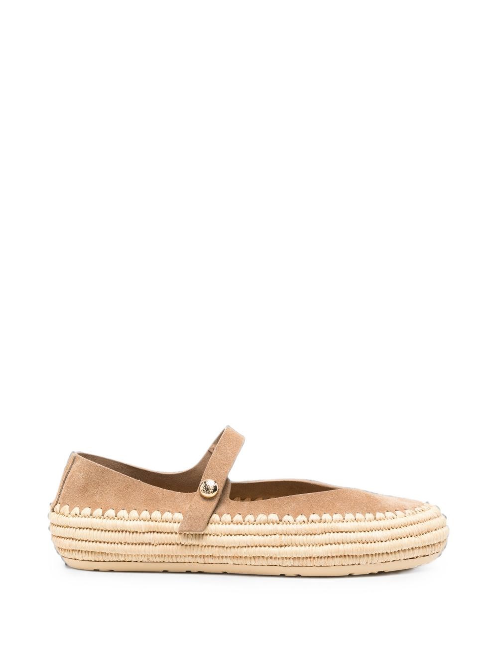LOEWE PAULA'S IBIZA Rio Suede And Rafia Ballets LOEWE PAULA'S IBIZA Rio Suede And Rafia Ballets