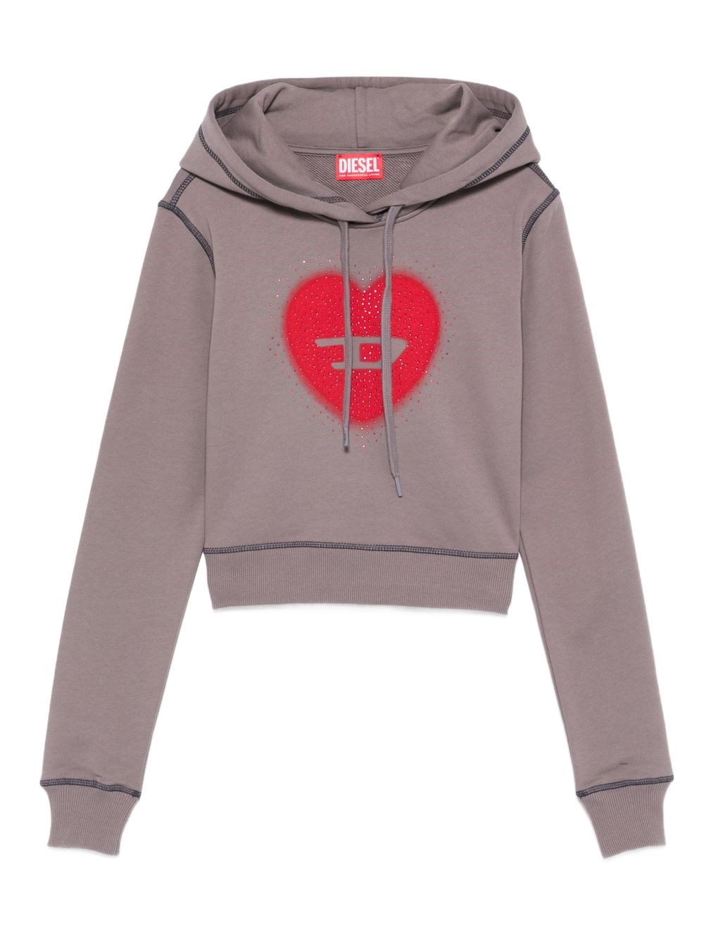 Diesel Heart Cotton Hoodie