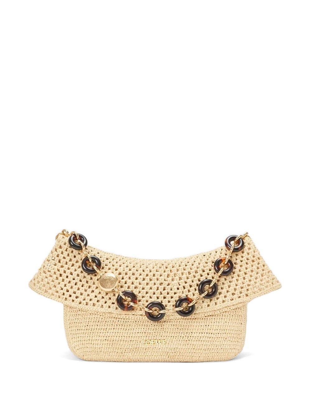LOEWE PAULA'S IBIZA Ola Crochet Medium Shoulder Bag