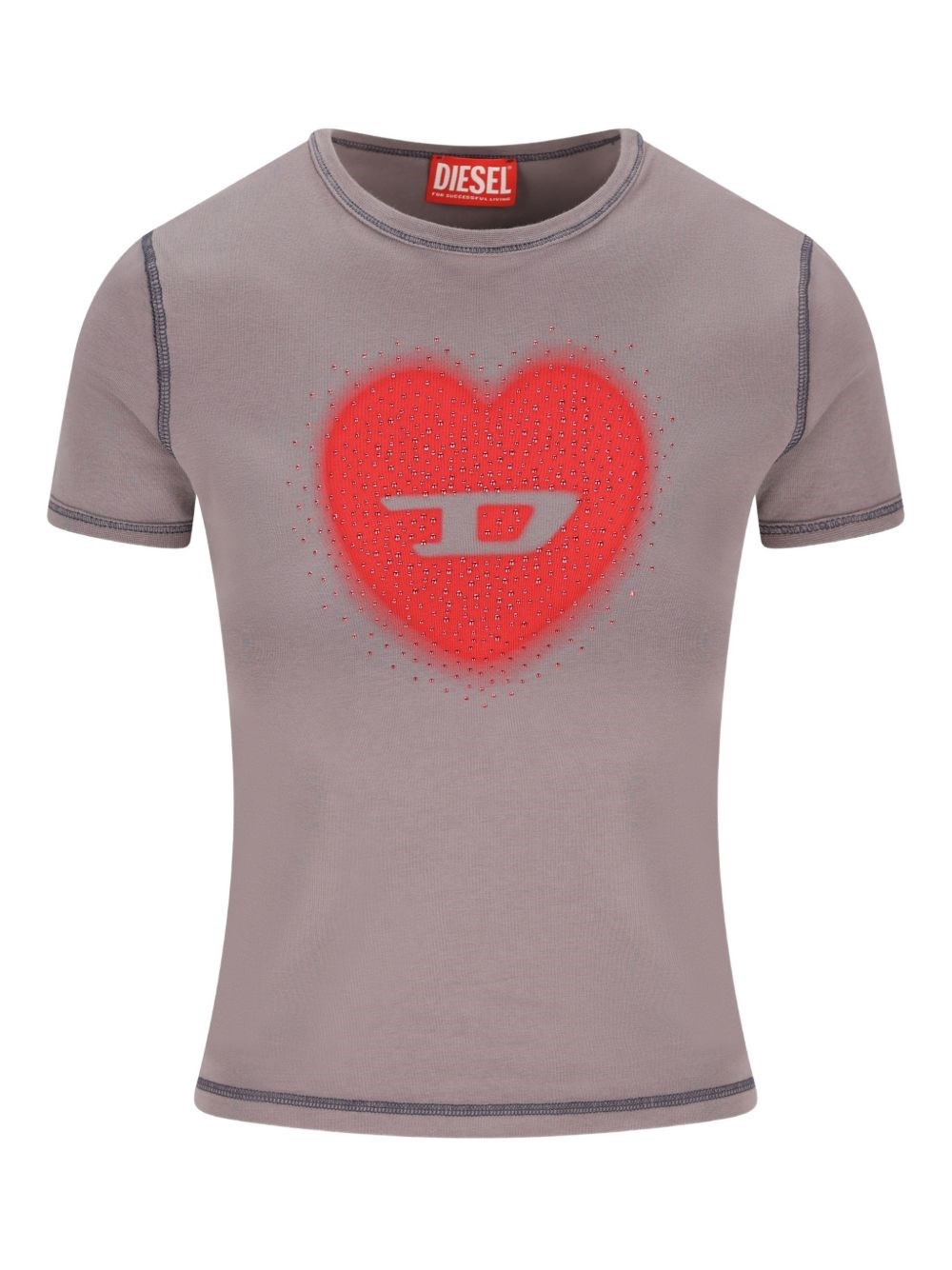 Diesel Heart Cotton T-Shirt
