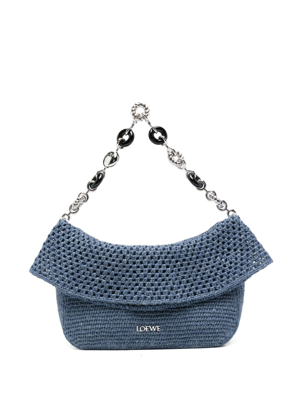 LOEWE PAULA'S IBIZA Borsa A Spalla Media Ola In Crochet