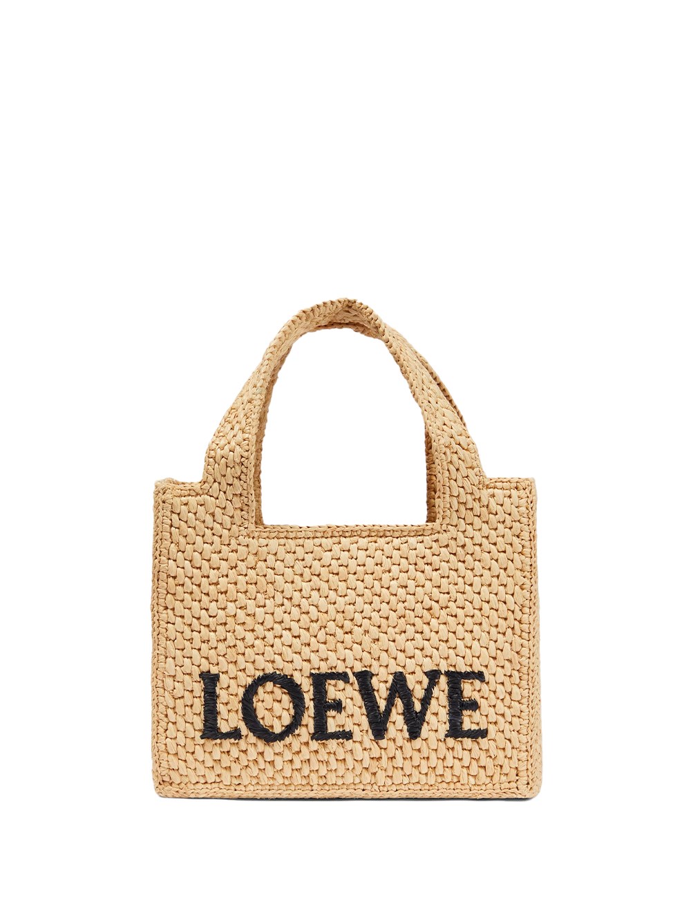 LOEWE PAULA'S IBIZA Loewe Font Mini Rafia Tote