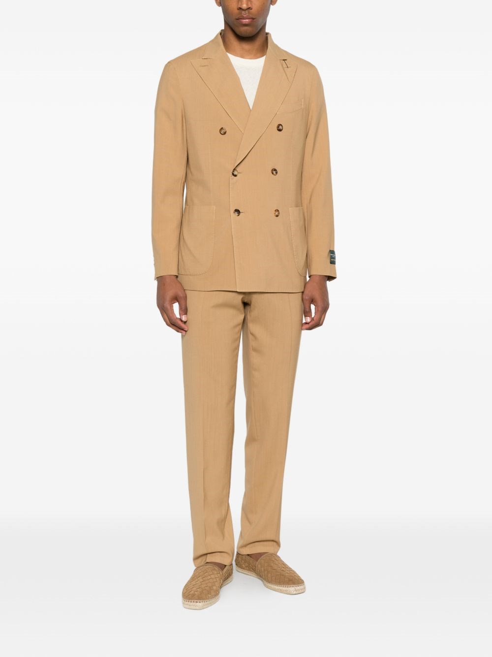 Boglioli Wool Double-Breasted Suit