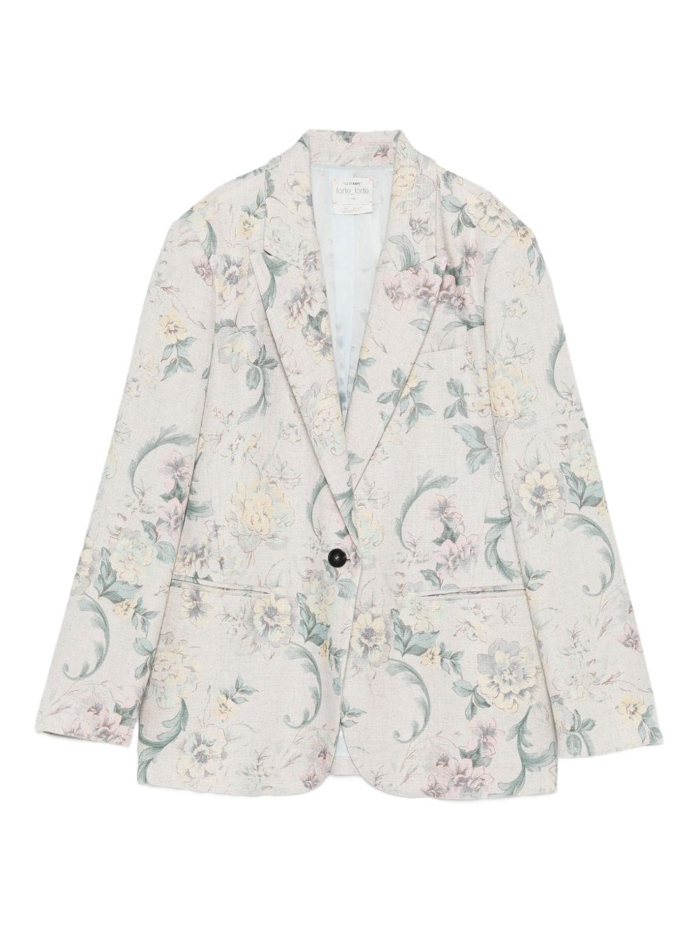 Forte Forte Printed Blazer Jacket In Pink