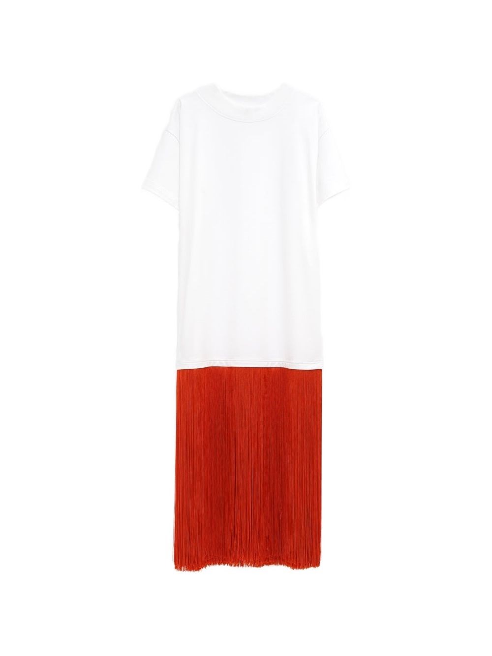 Alaïa Cotton Fringed T-shirt In White
