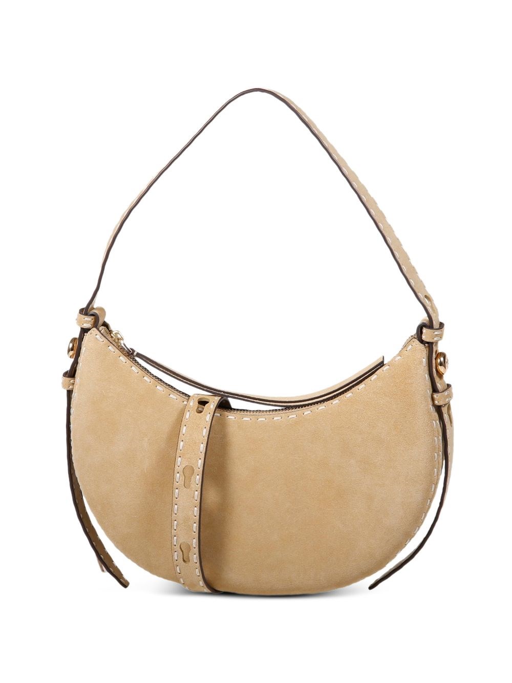 Tory Burch Romy Half Moon Leather Shoulder Bag