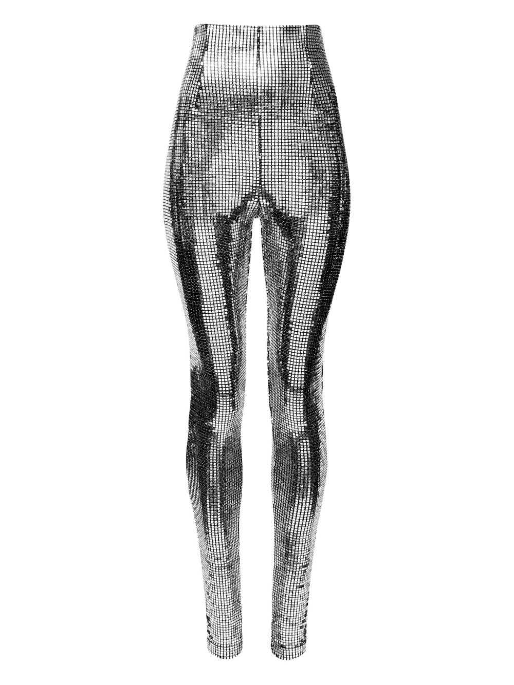 MM6 Maison Margiela Metallized Leggings