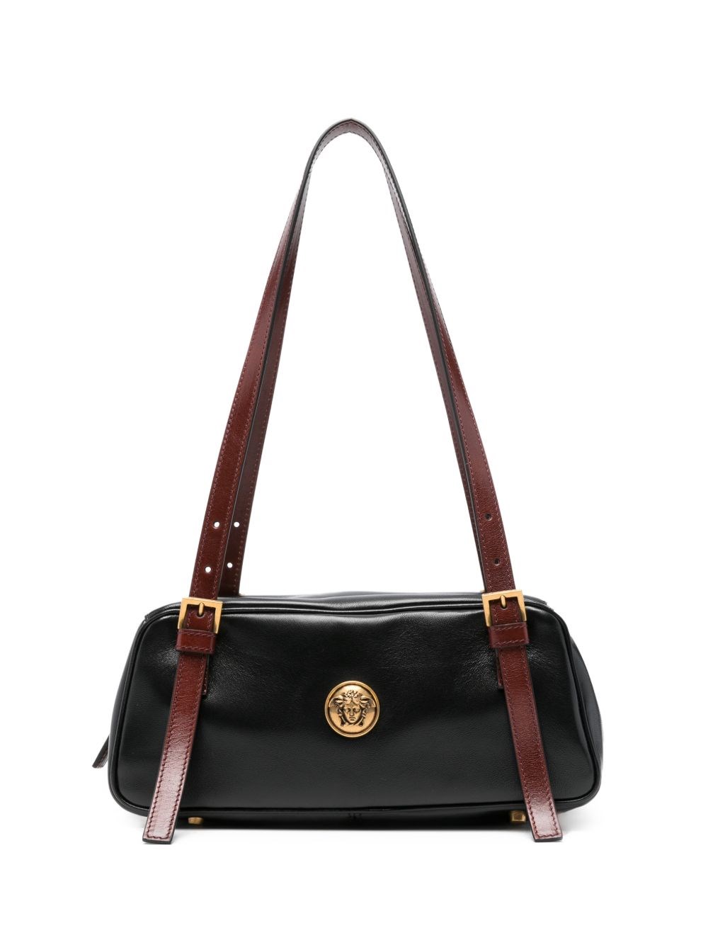Versace Embl�me Small Leather Shoulder Bag
