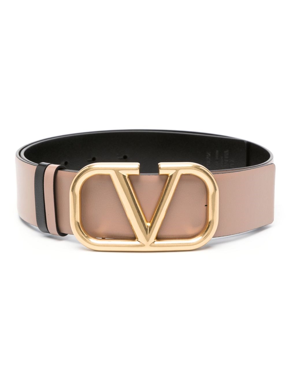 Valentino Garavani Leather Reversible Vlogo Belt