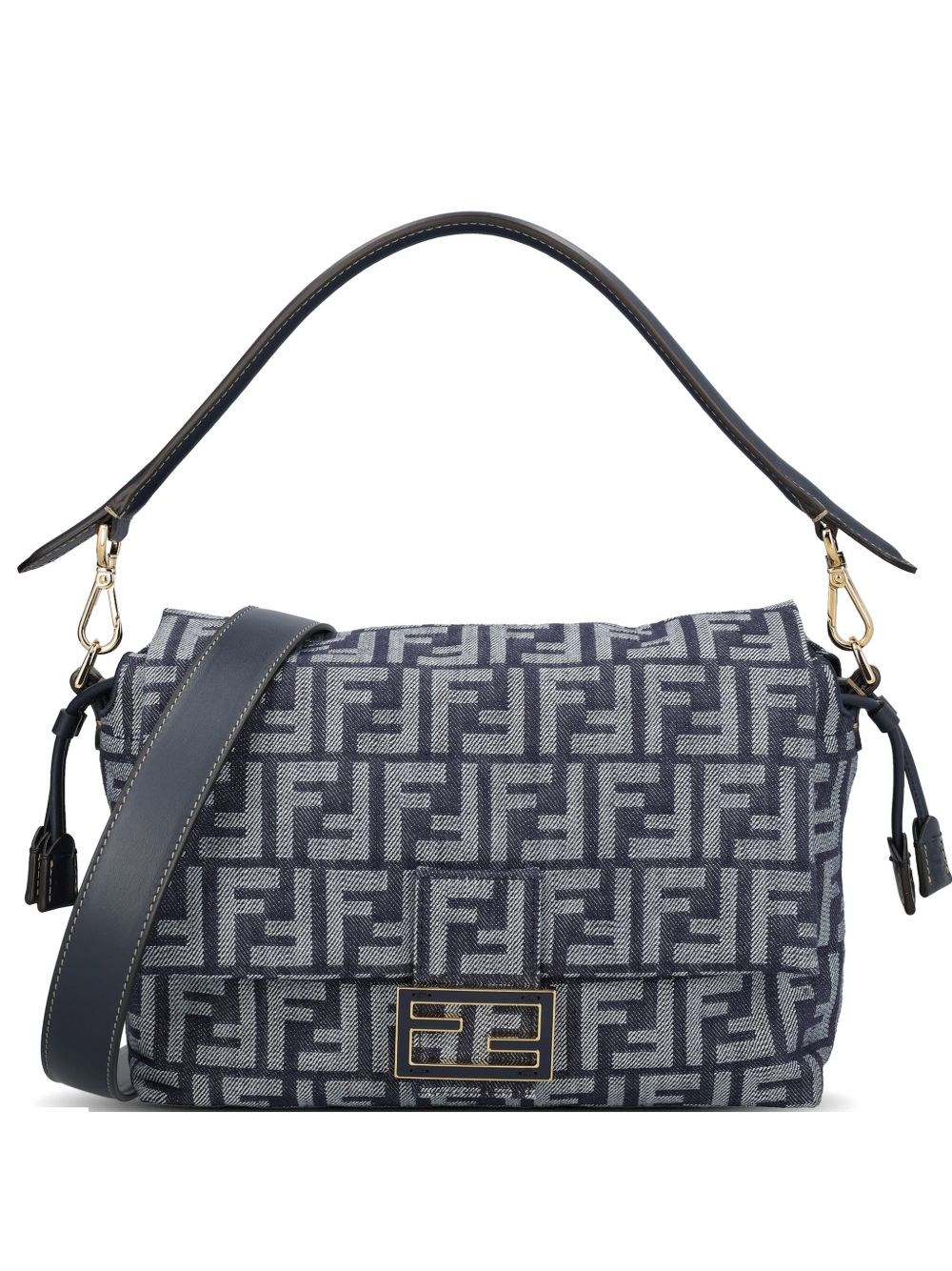 Fendi Mamma Baguette Medium Leather Handbag