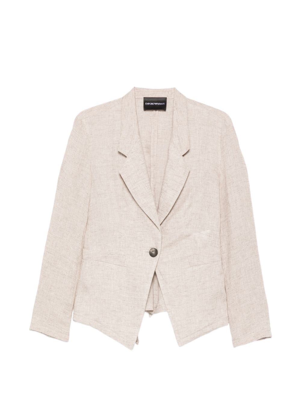 Emporio Armani Linen Single-Breasted Jacket