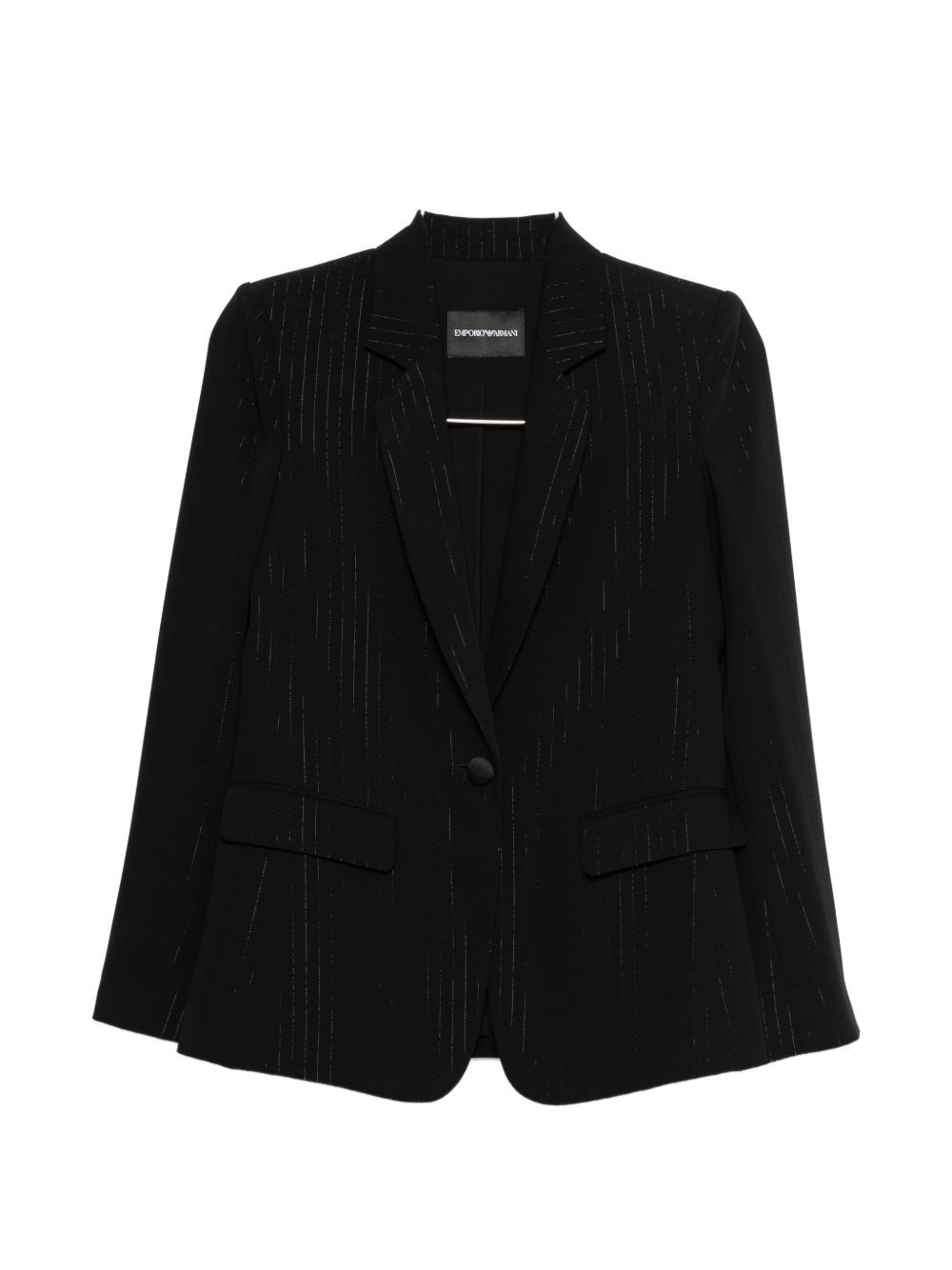 Emporio Armani Pinstripe Single-Breasted Blazer Jacket