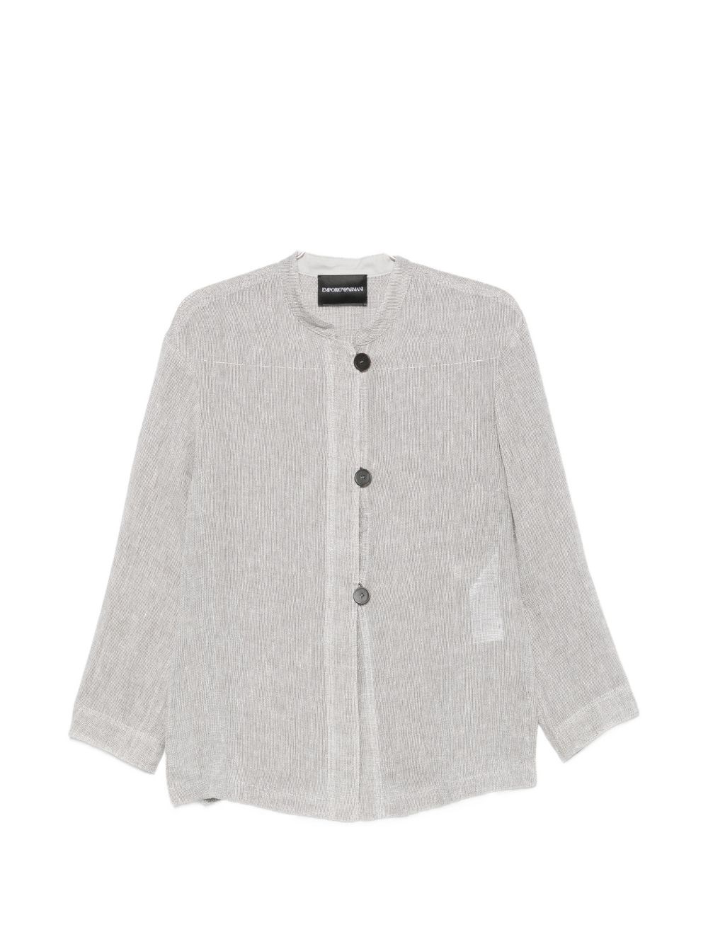 Emporio Armani Linen Buttoned Jacket