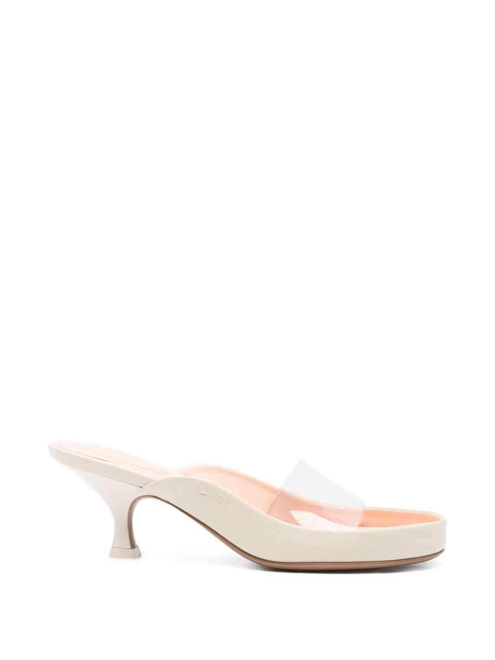 Chloé Junie Mules In White