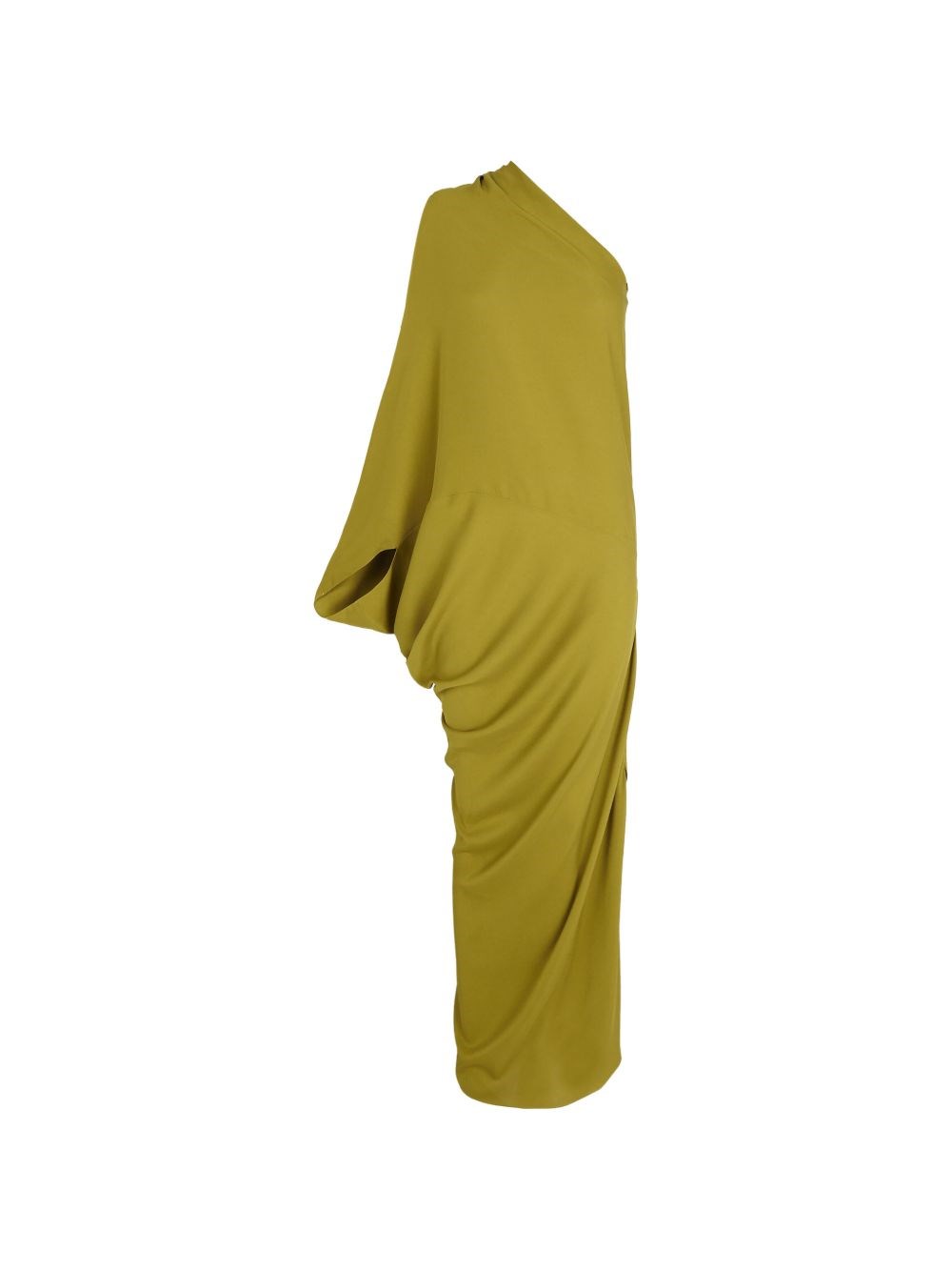 Cortana Delore Silk Long Dress In Green