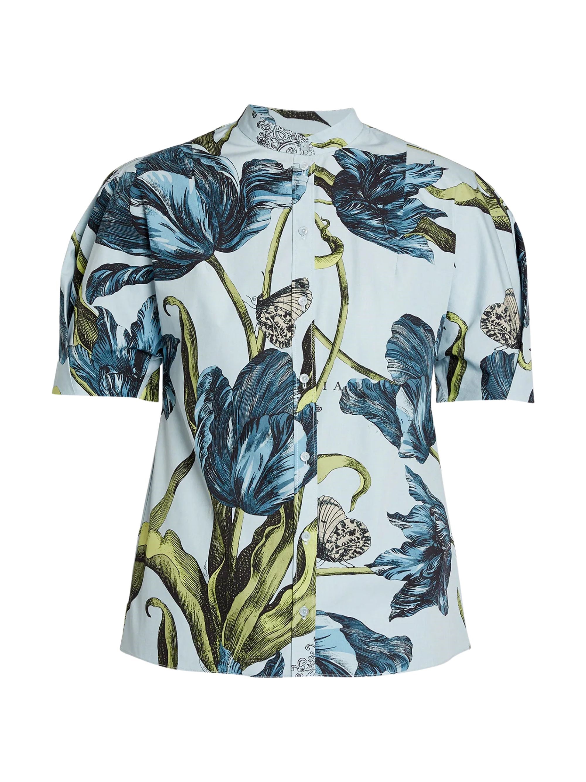 Erdem Floral Print Short Sleeve Shirt