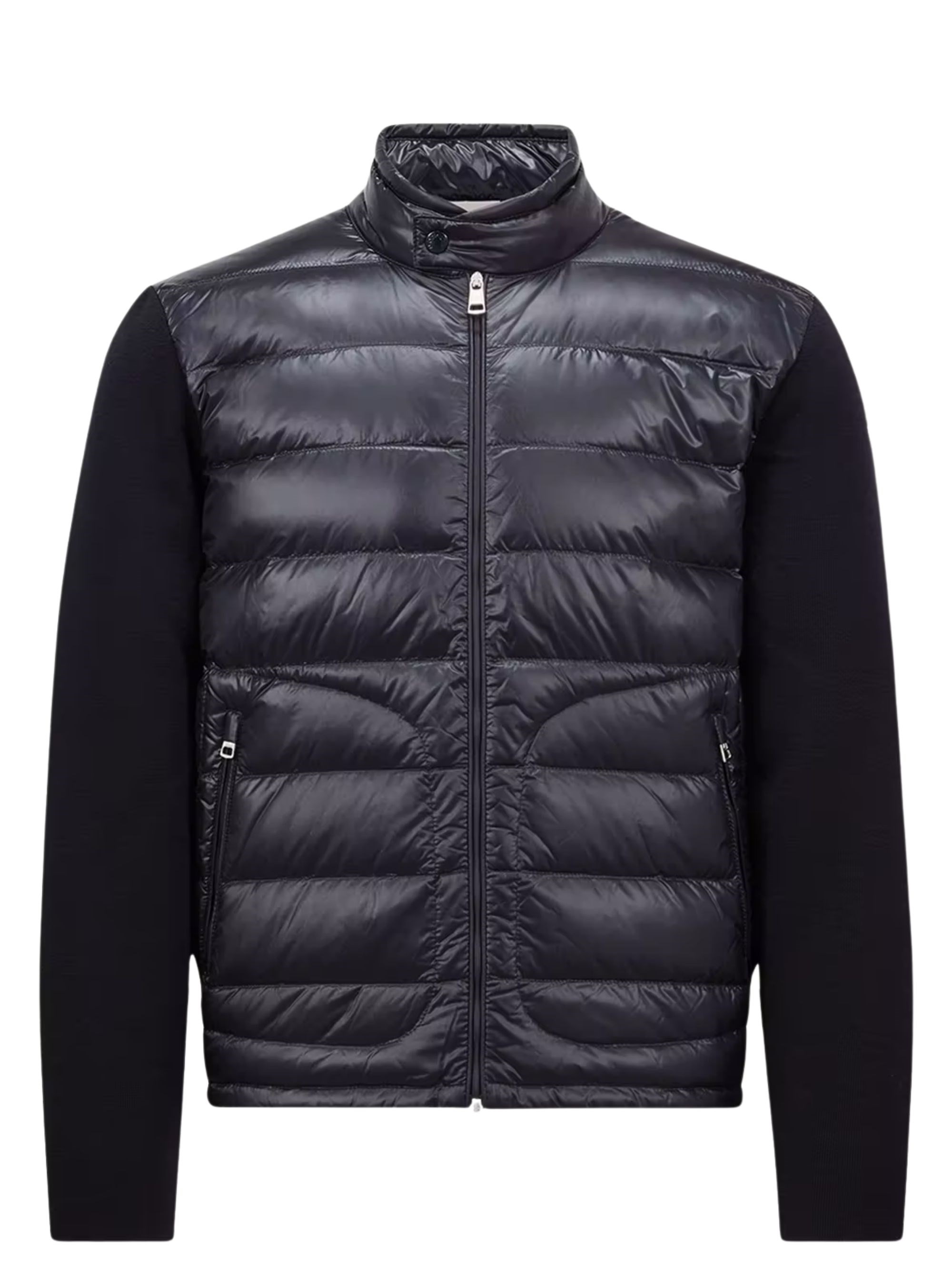 Moncler Padded Wool Cardigan With Zip