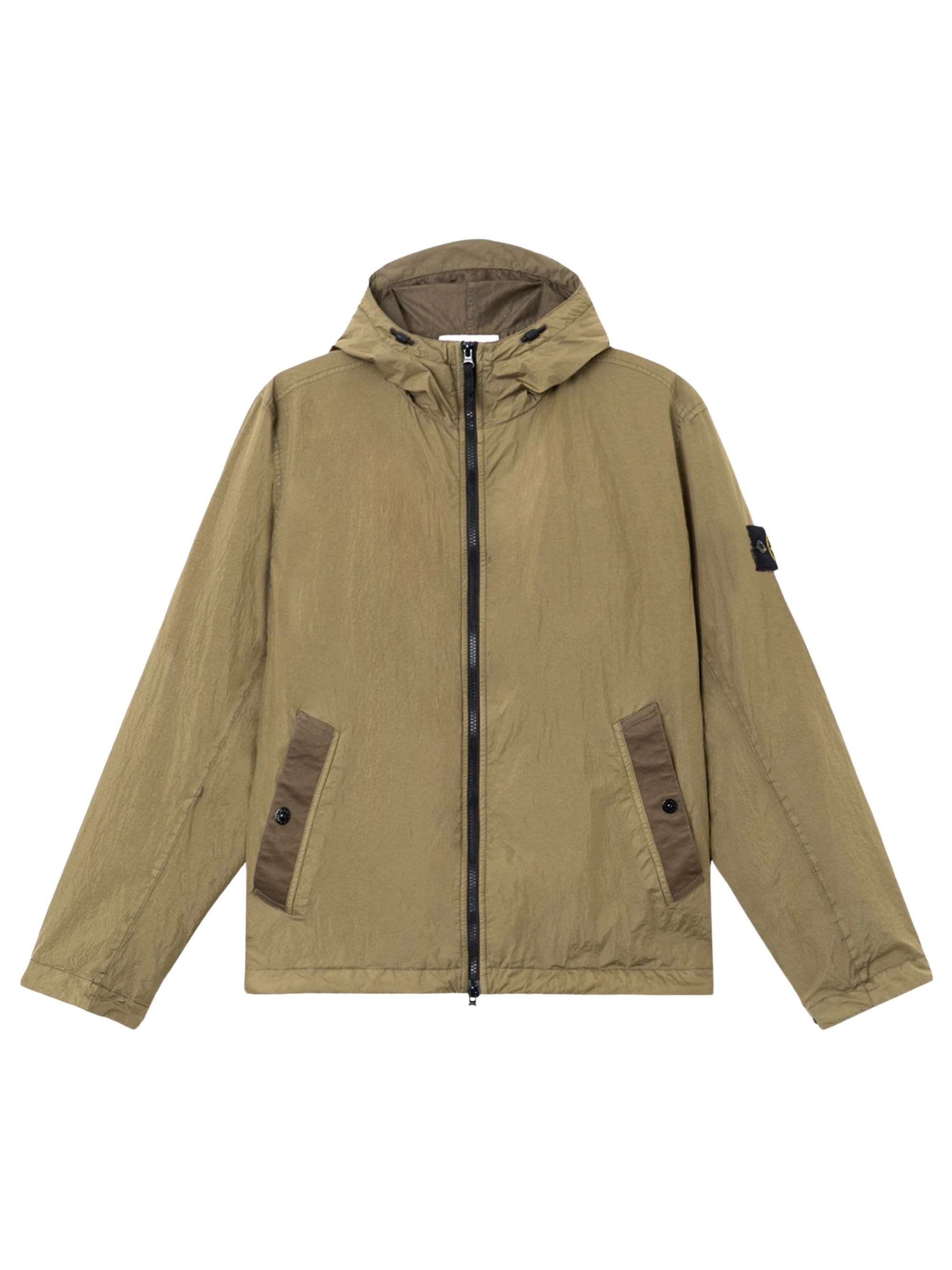 Stone Island Raincoat With Hood