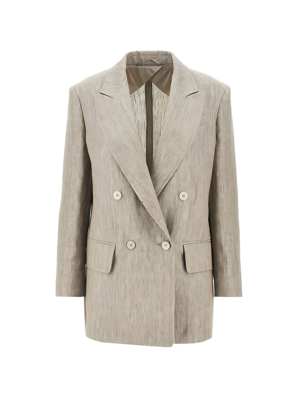 Max Mara Linen Double-Breasted Jacket
