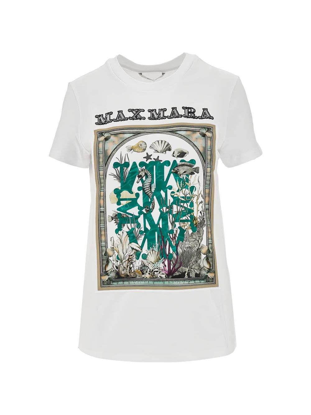 Max Mara Max Mara Printed Cotton T-Shirt　Max Mara プリント コットン T シャツ