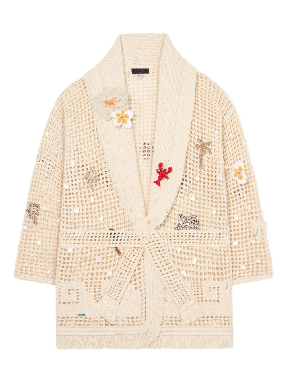 Alanui Where The Waves Begins Cotton Cardigan