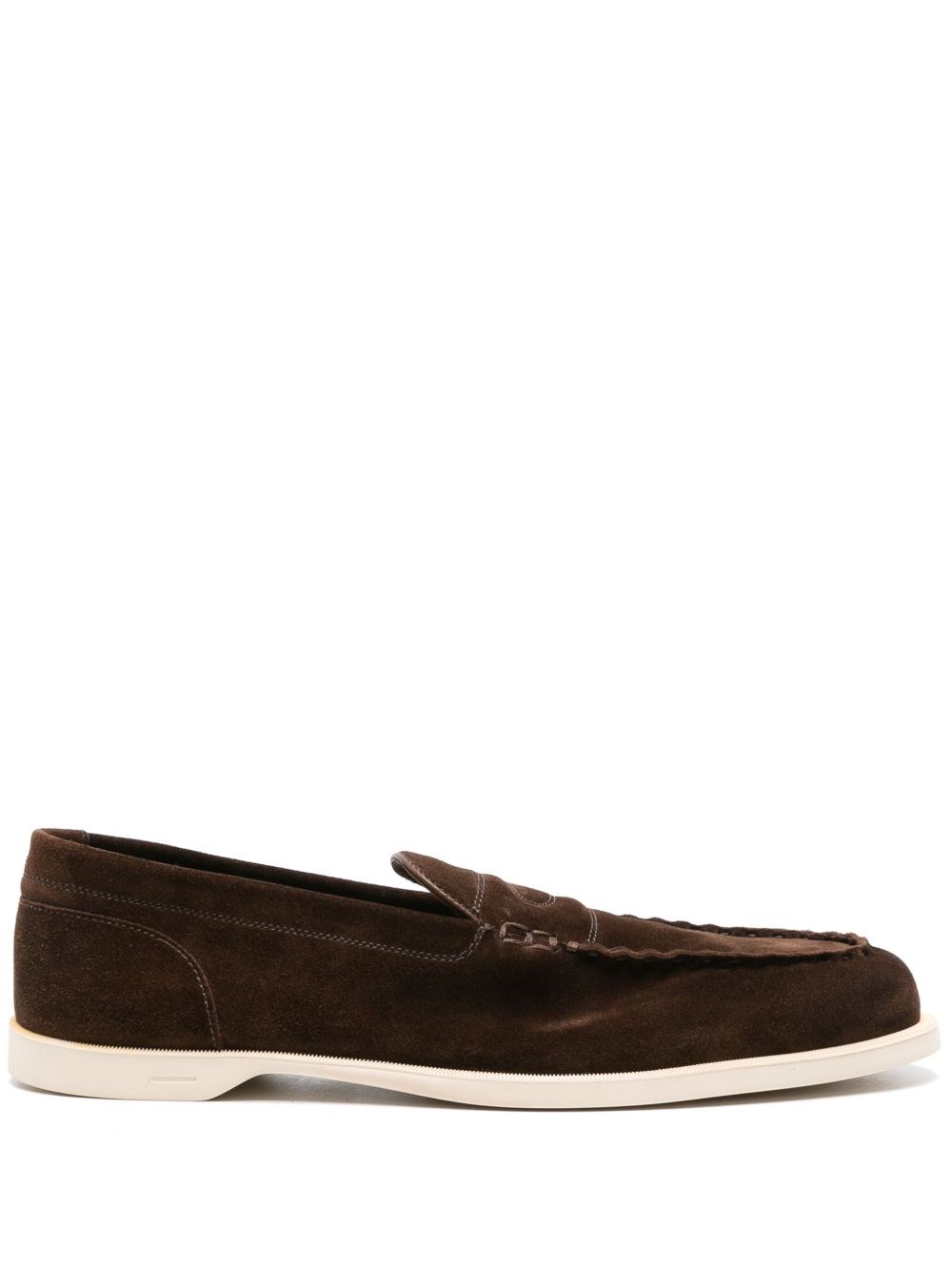 John Lobb Pace Suede Leather Loafers