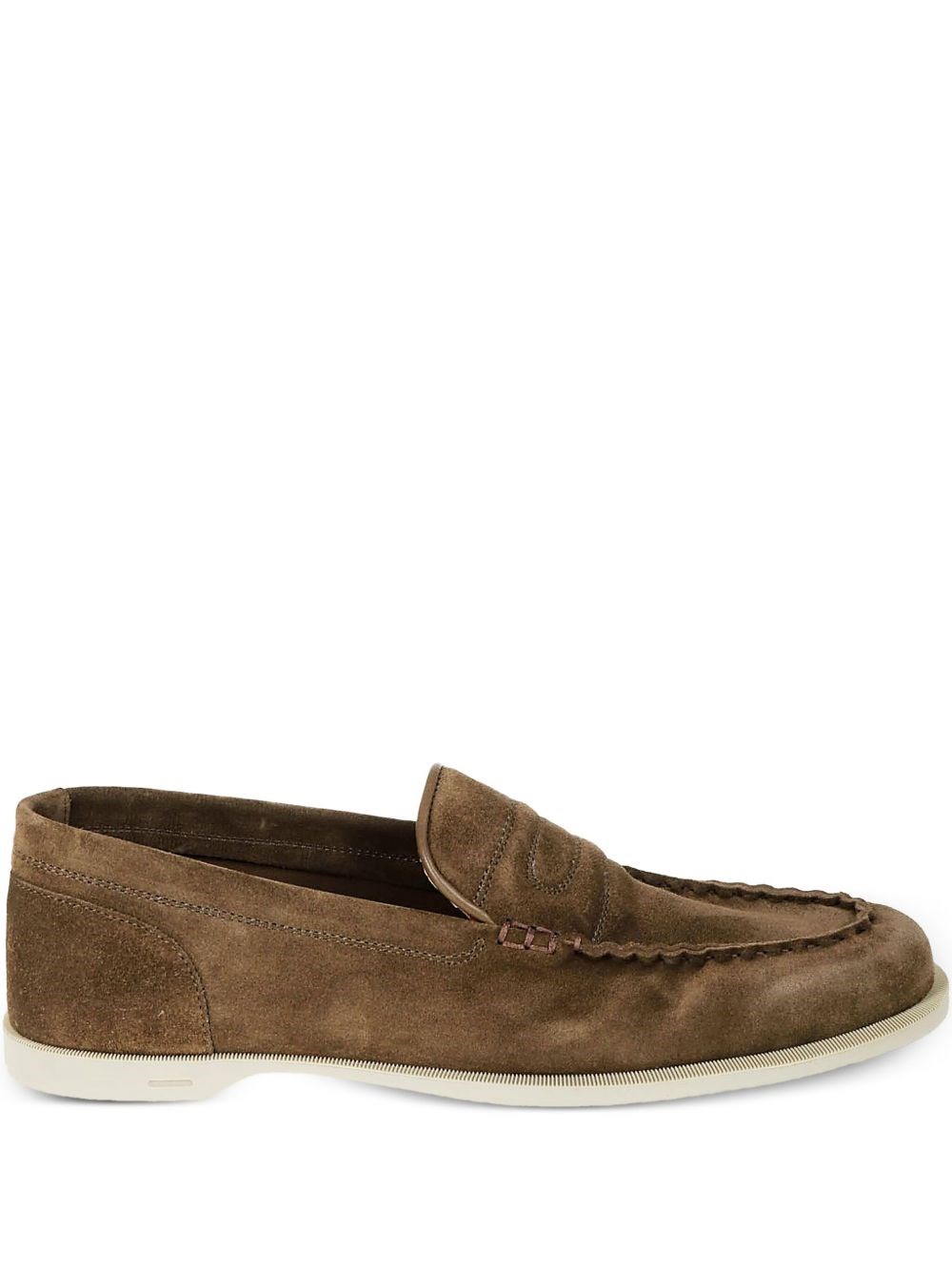 John Lobb Pace Suede Leather Loafers