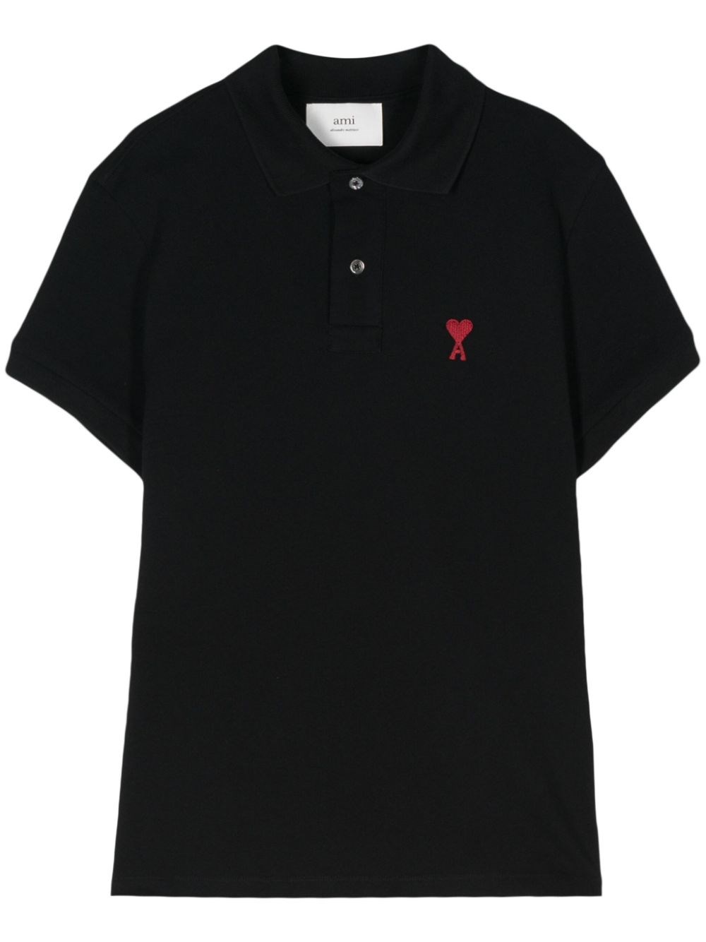Ami Paris Ami De Coeur Cotton Polo Shirt