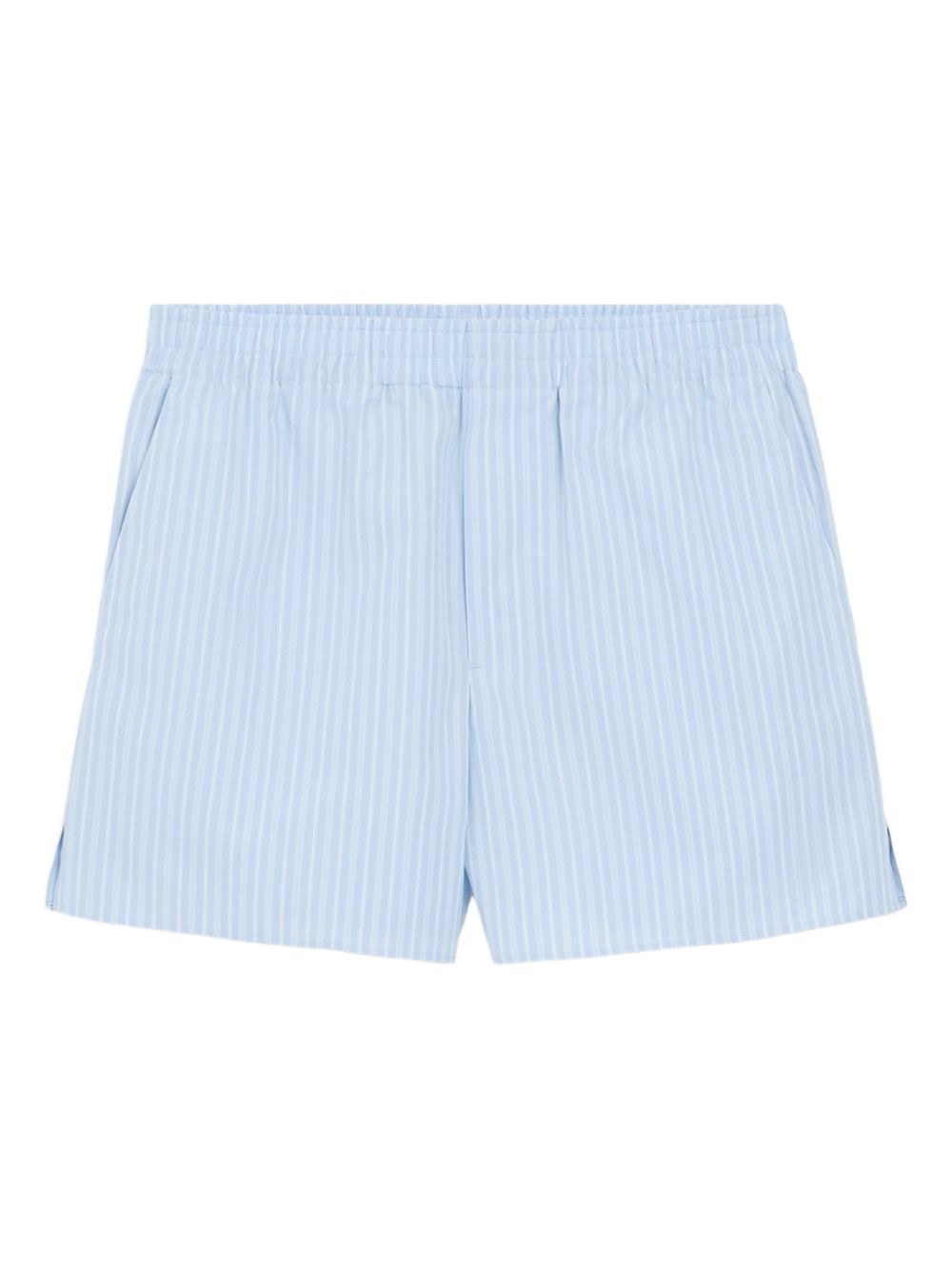 Striped Cotton Shorts
