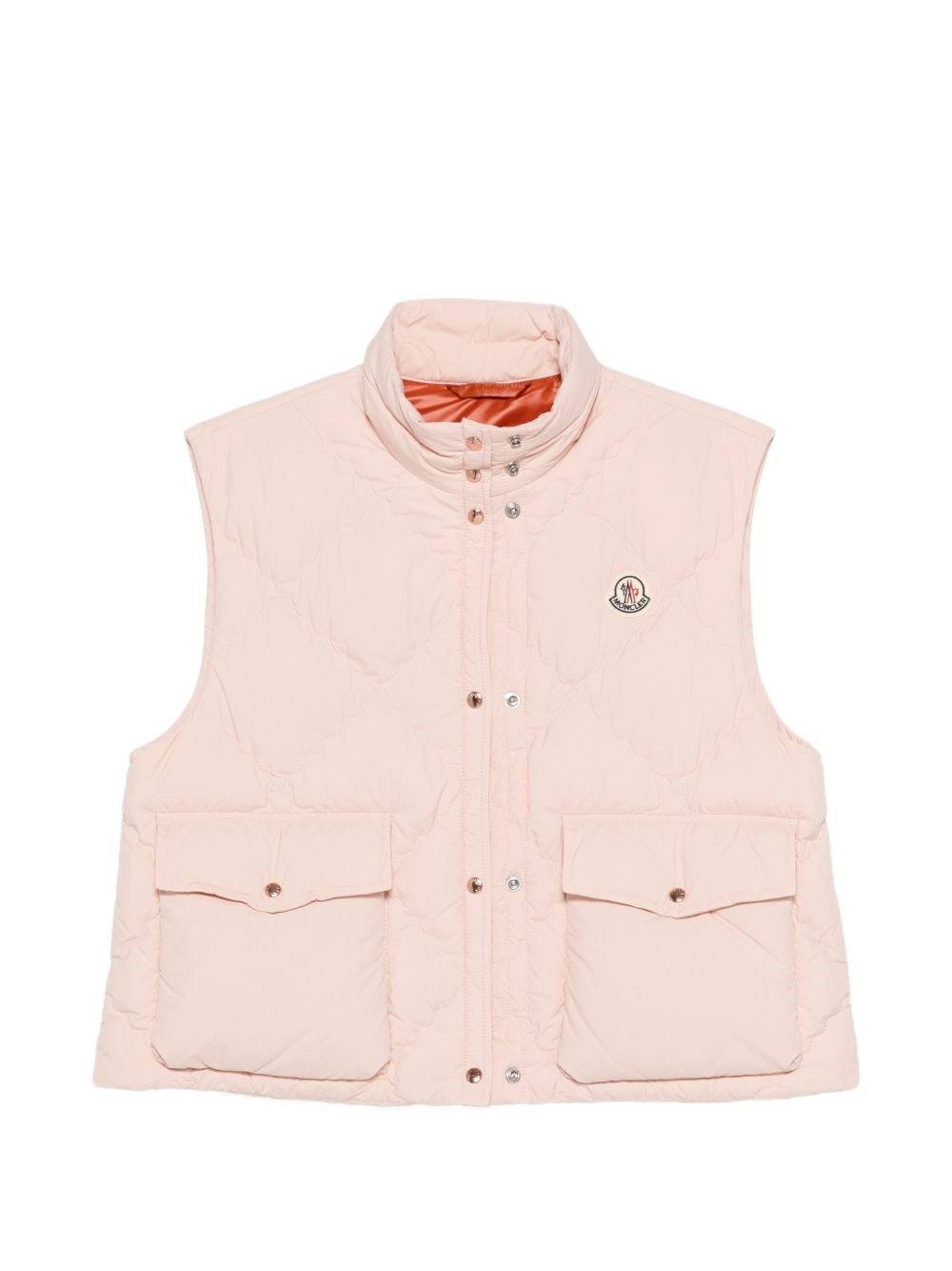 Moncler Biois Down Vest In Pink