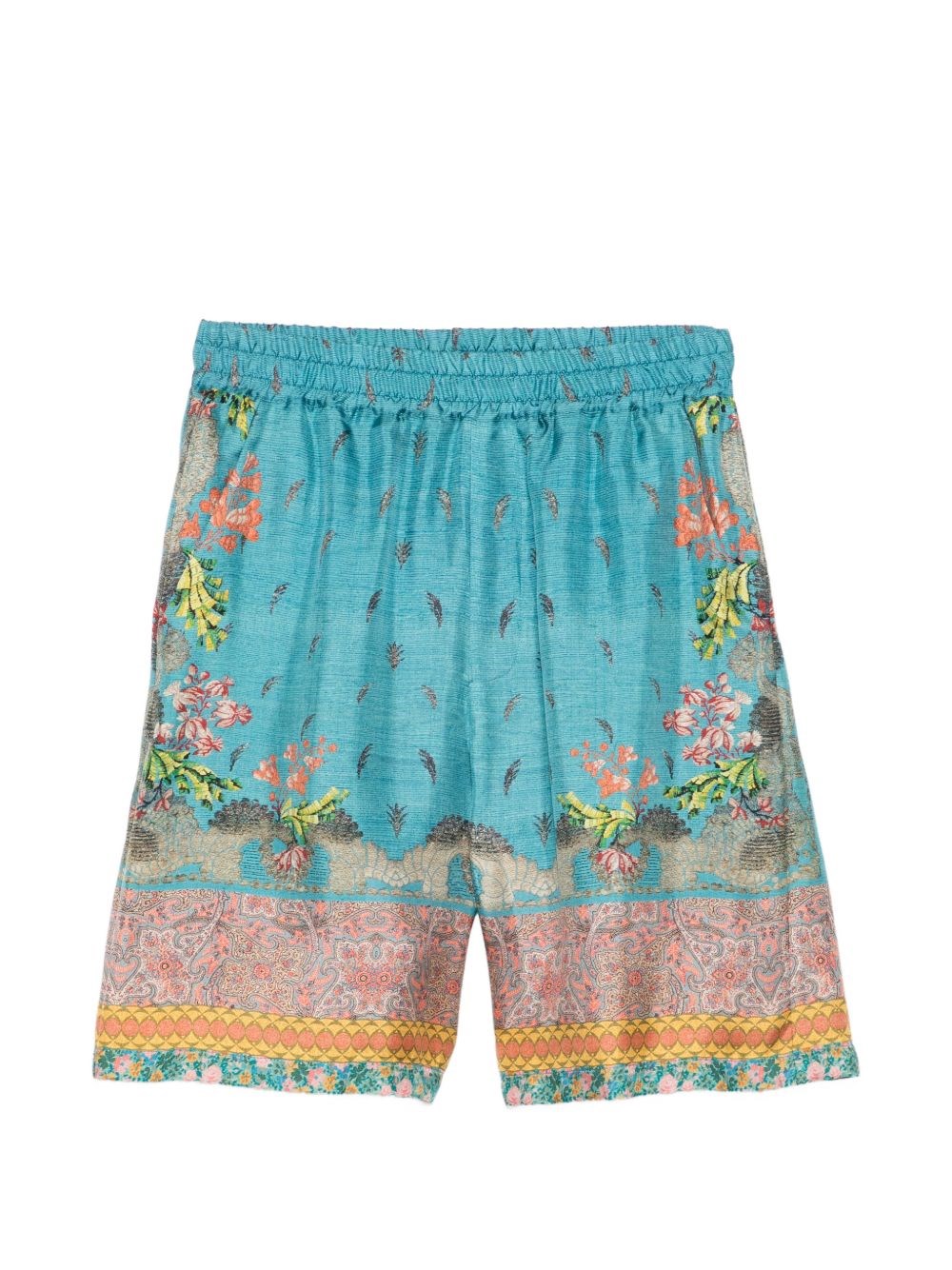 Pierre Louis Mascia Printed Silk Shorts