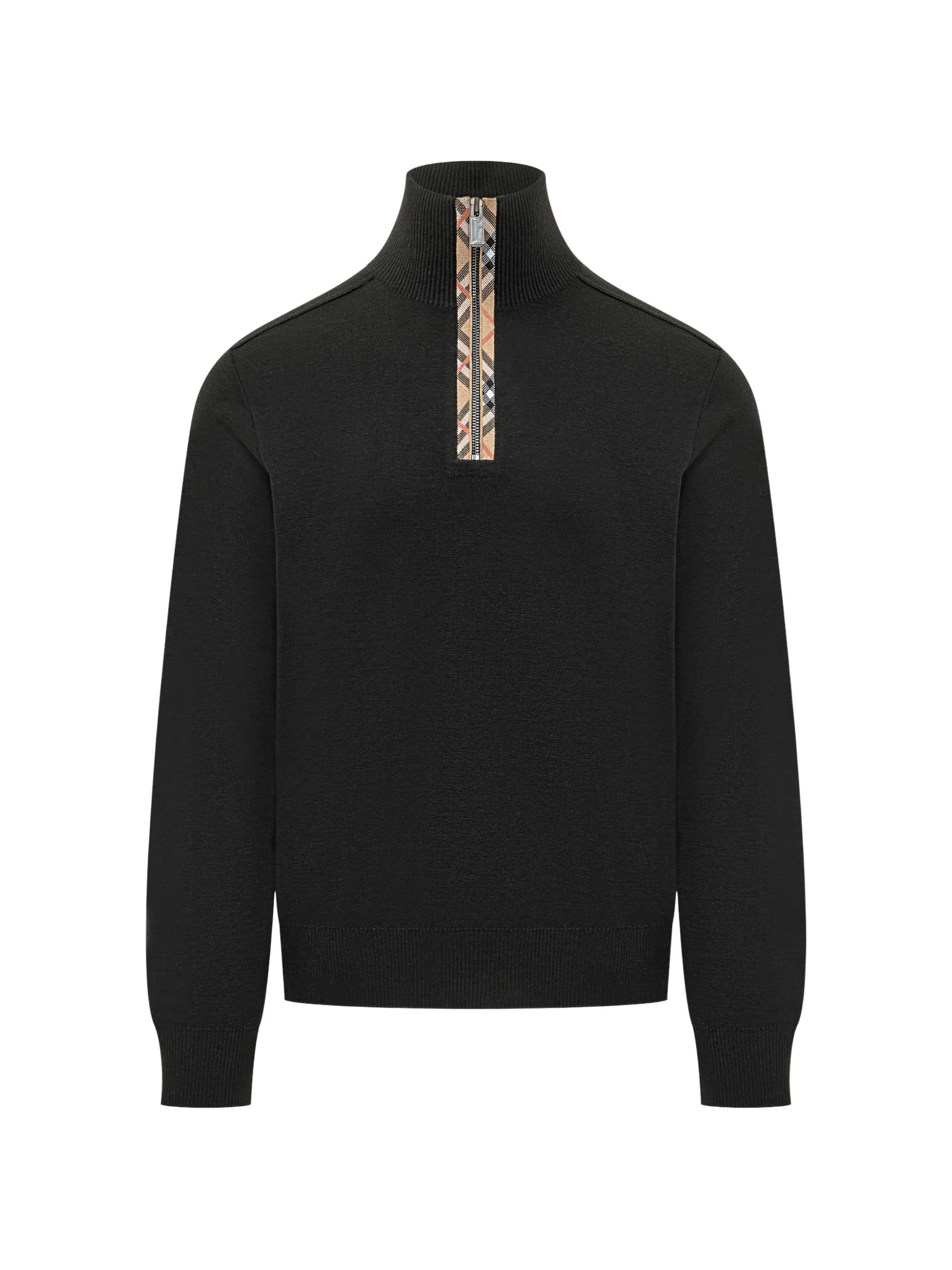 Burberry Sweater With Check Detail