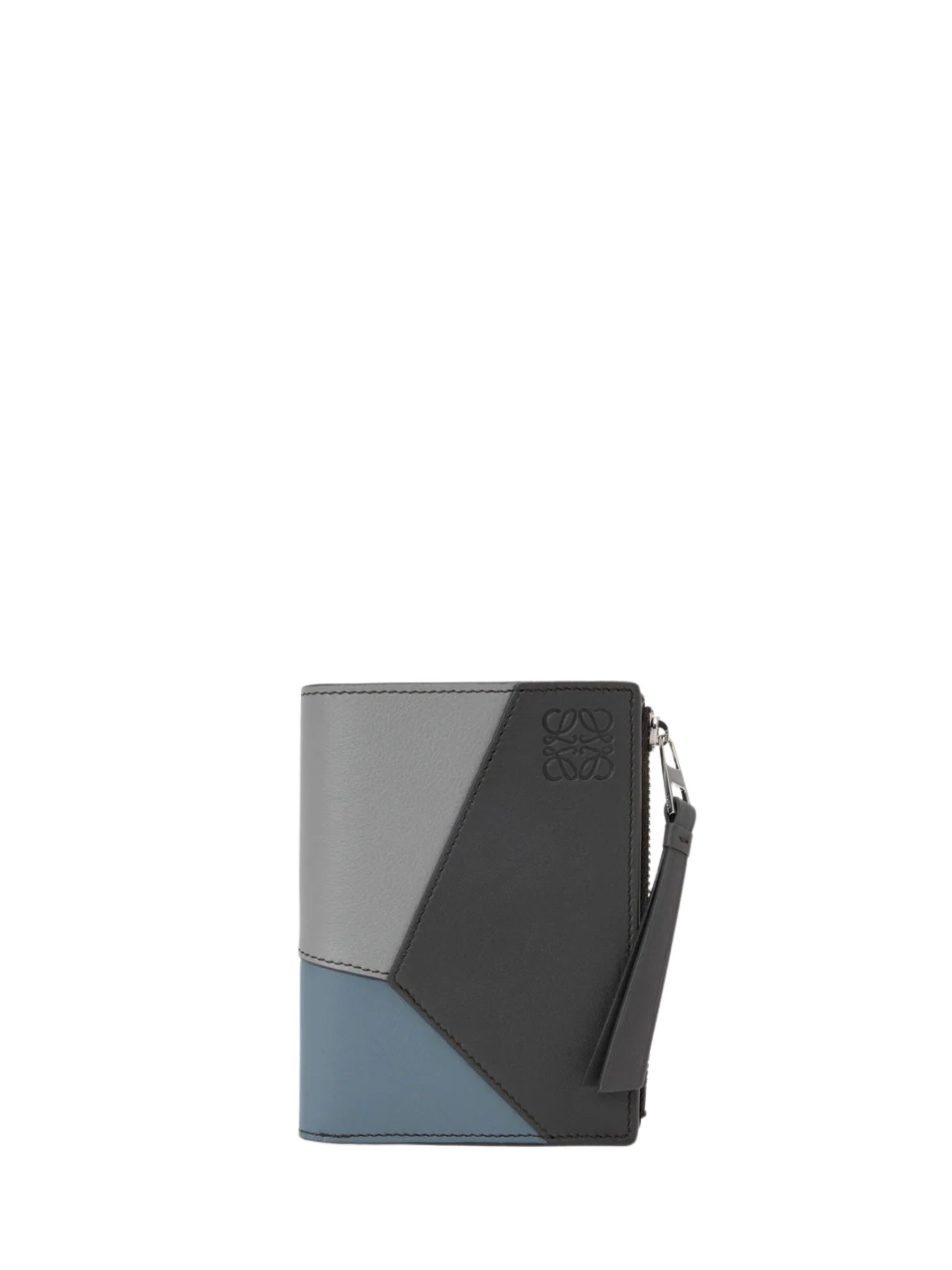 Loewe Puzzle Slim Compact Wallet In Gray