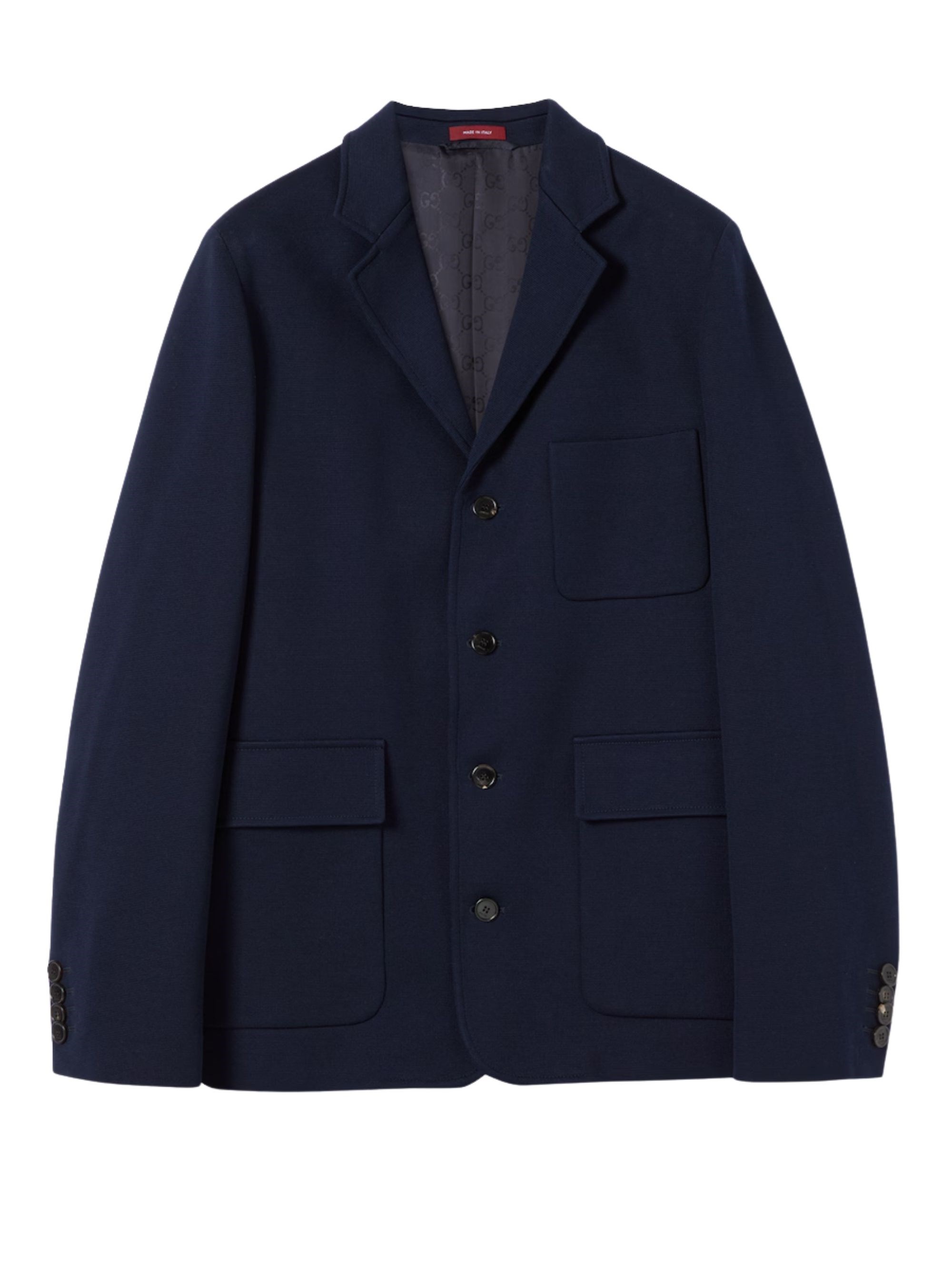GUCCI Gucci Single-Breasted Cotton Jersey Jacket　グッチ シングルブレスト コットン ジャージ ジャケット