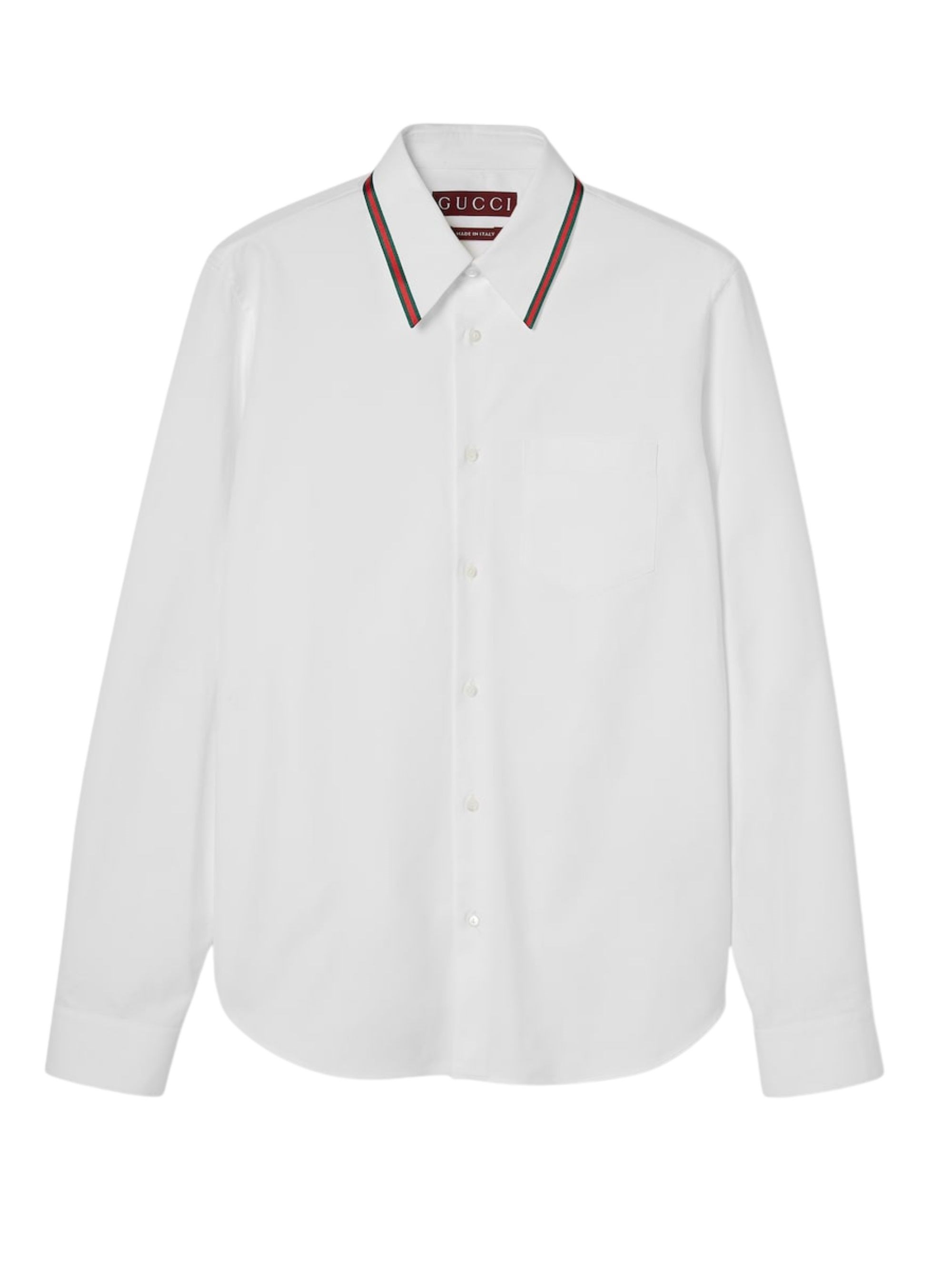 Gucci Oxford Shirt With Web Tape