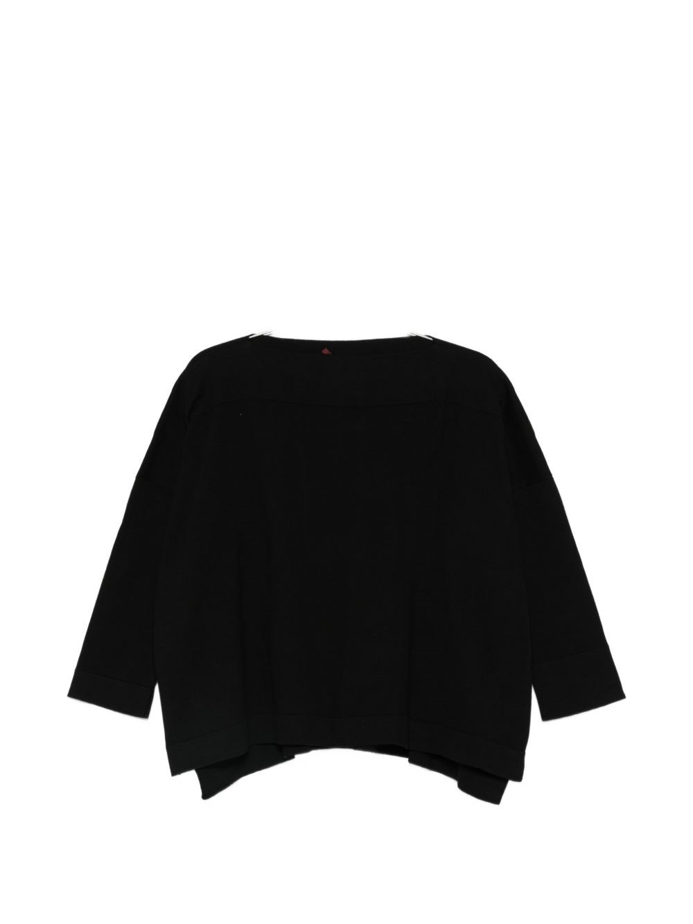 Daniela Gregis Mulher Preto Cotton Boat-Neck Sweater