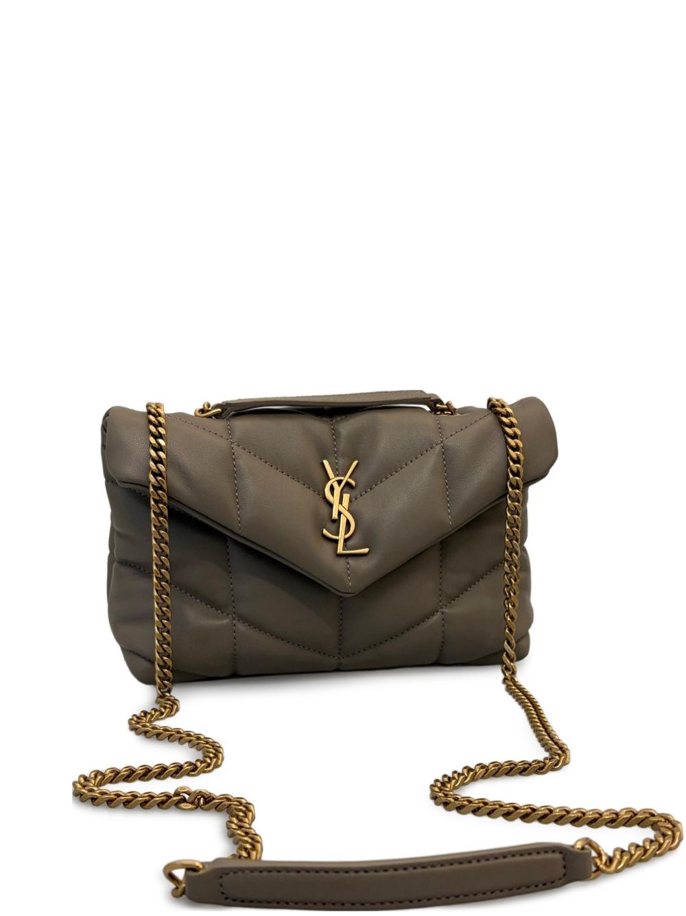 Saint Laurent Puffer Toy Mini Leather Shoulder Bag