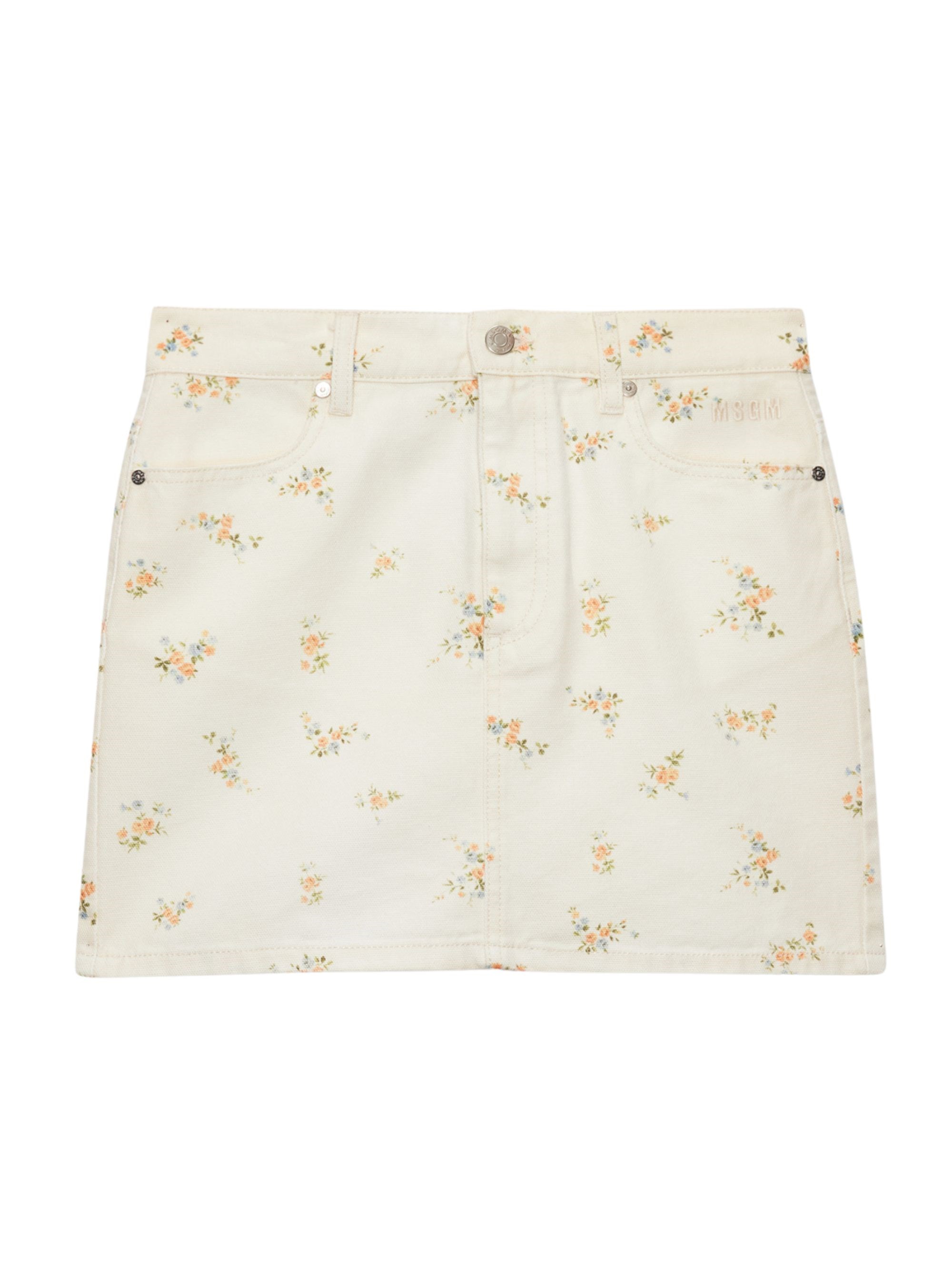 MSGM Floral Skirt