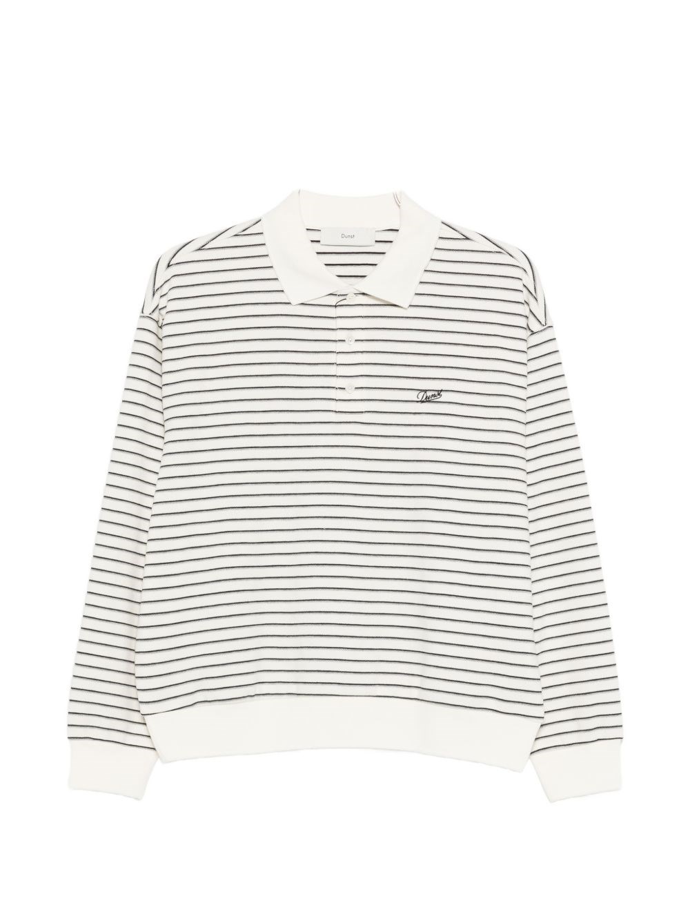 DUNST Striped Cotton Polo Shirt