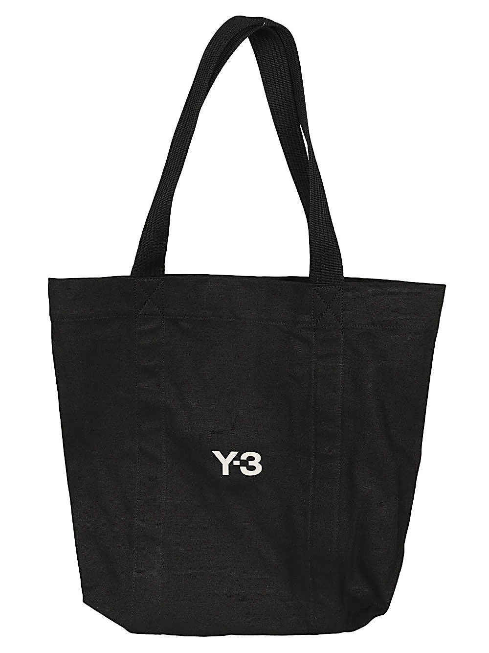 Y-3 Borsa Shopping In Canvas Con Logo