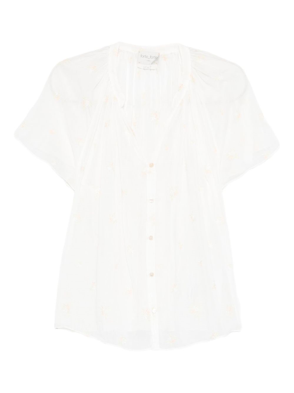 Forte Forte Embroidered Cotton Shirt