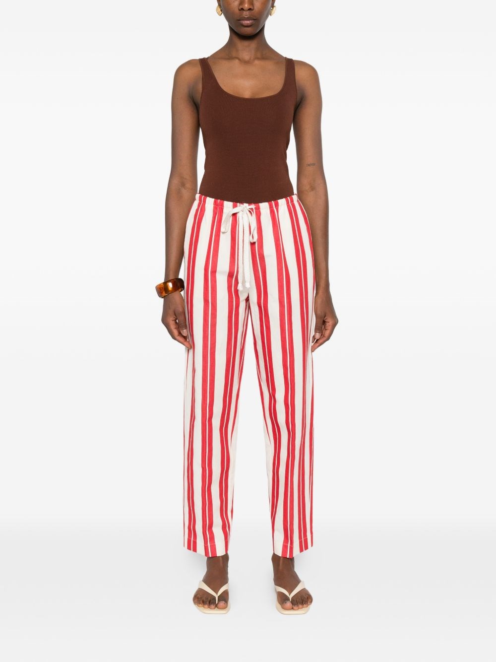 Forte Forte Striped Drawstring Trousers