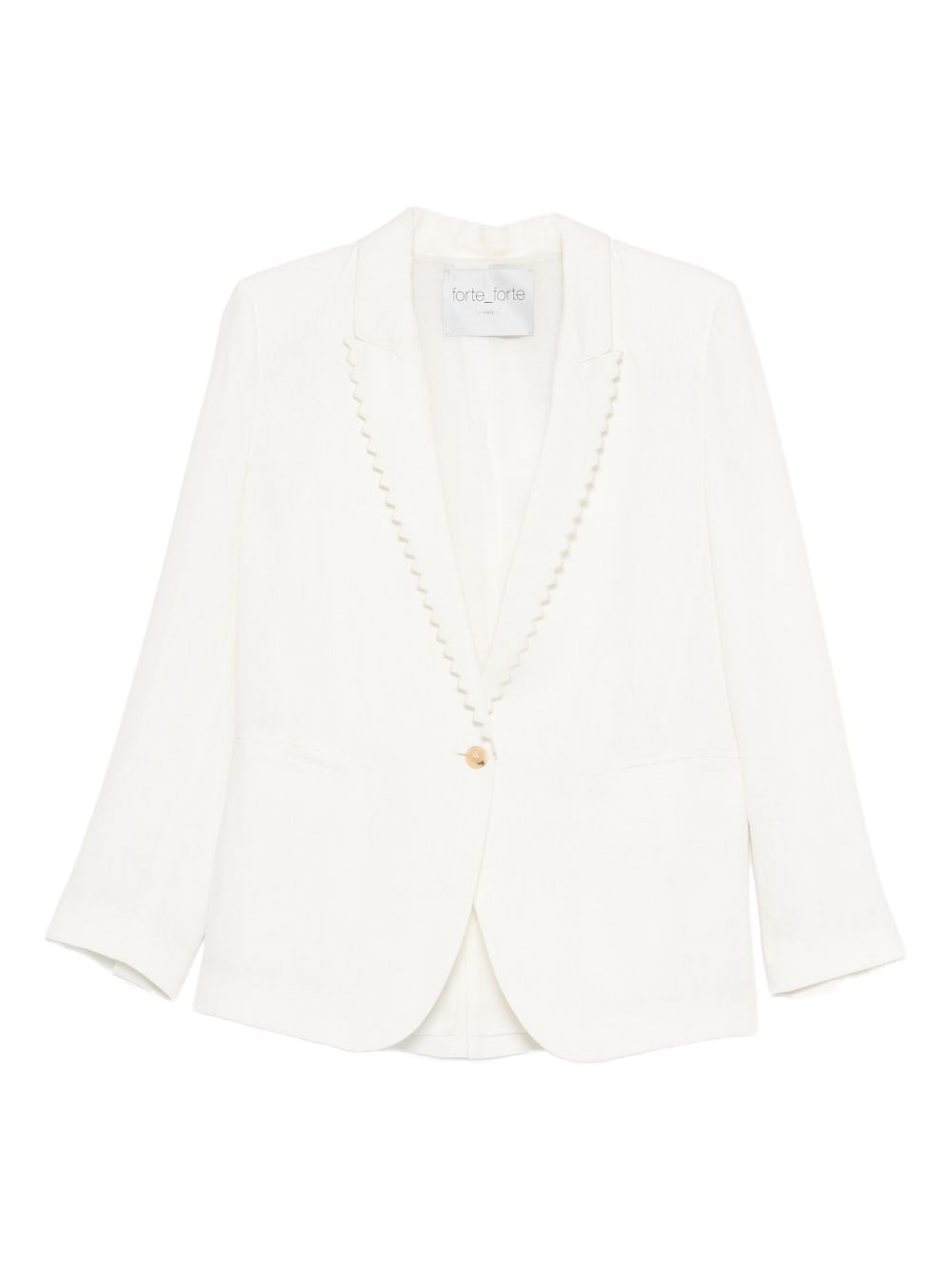 Forte Forte Linen Single-Breasted Jacket