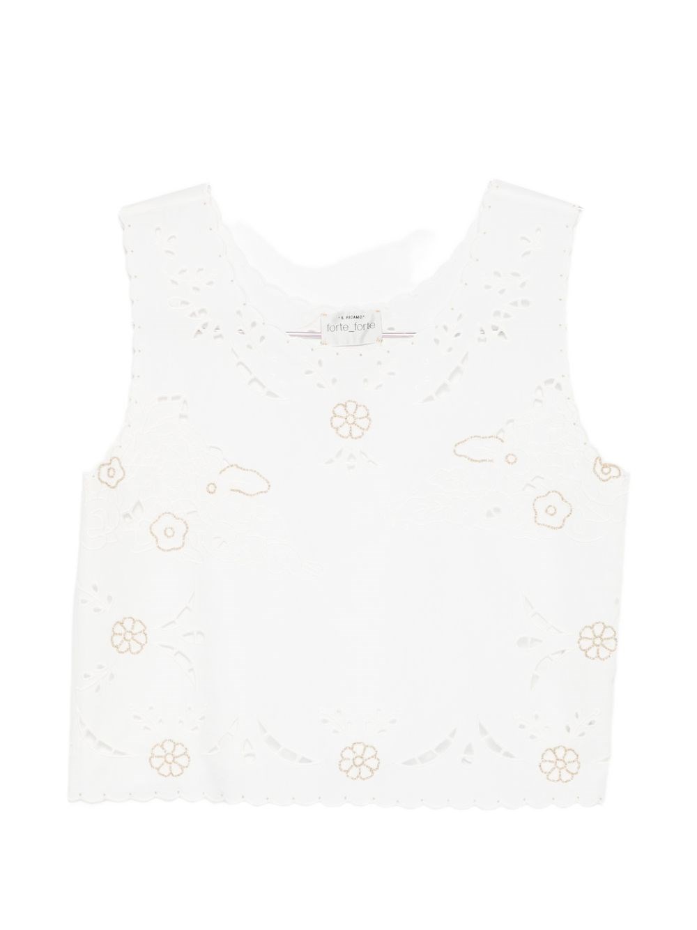 Forte Forte Embroidered Cotton Top