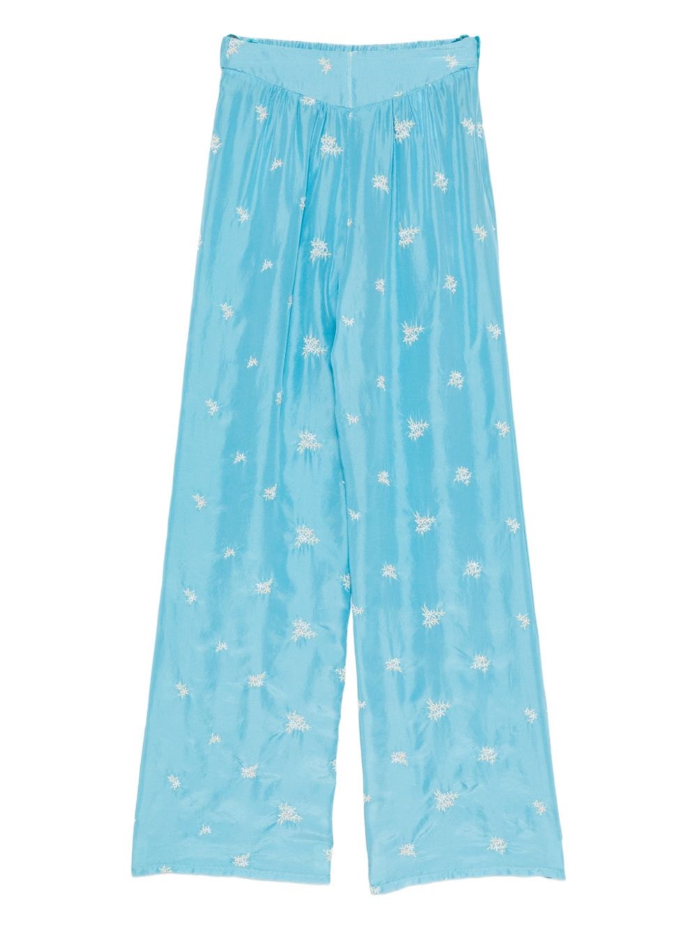 Forte Forte Embroidered Silk Trousers