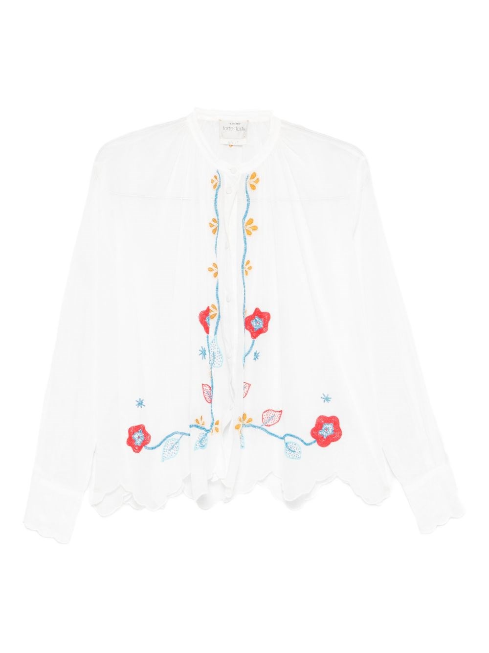 Forte Forte Embroidered Cotton Shirt