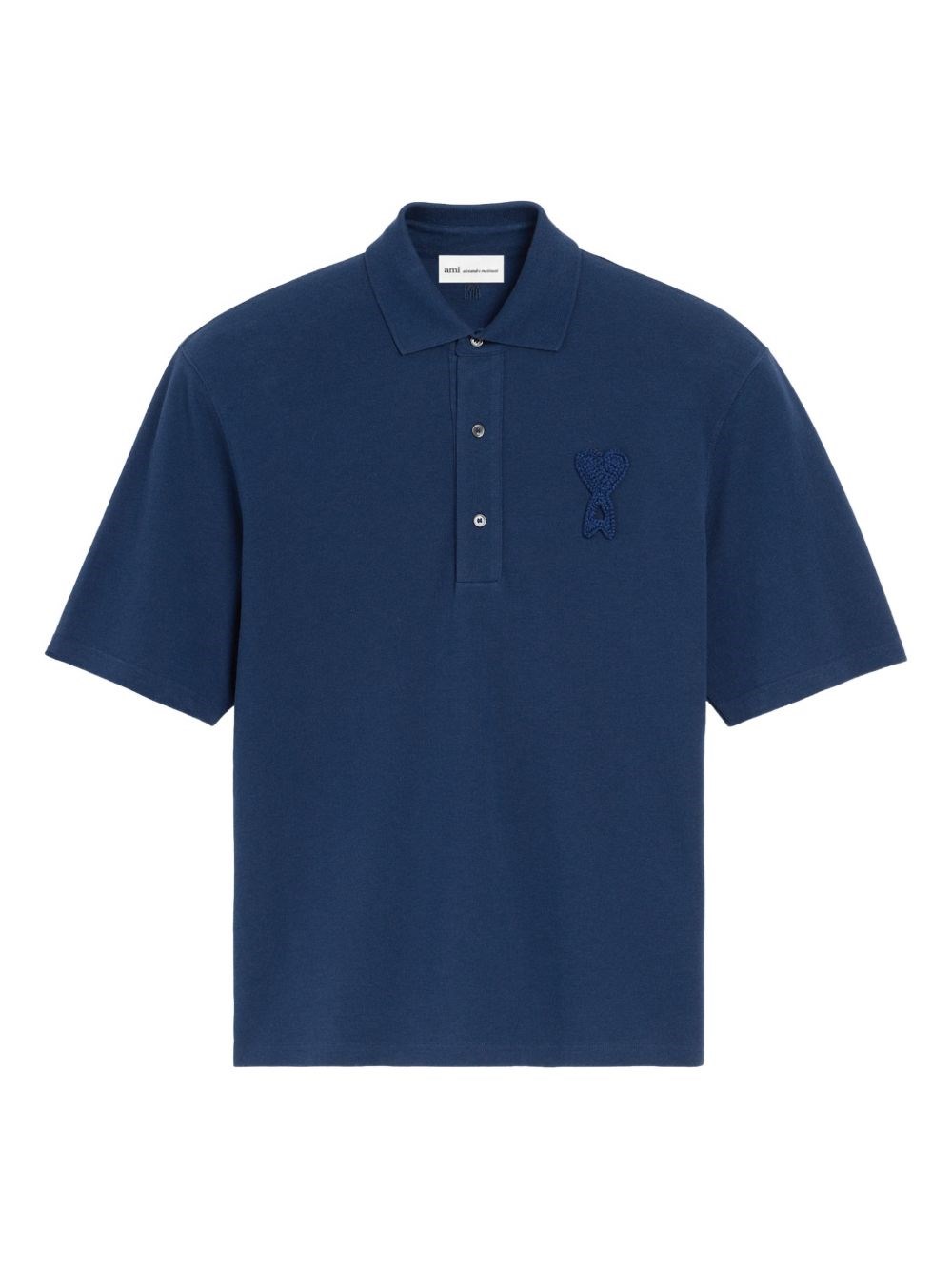 Ami Paris Ami De Coeur Cotton Polo Shirt