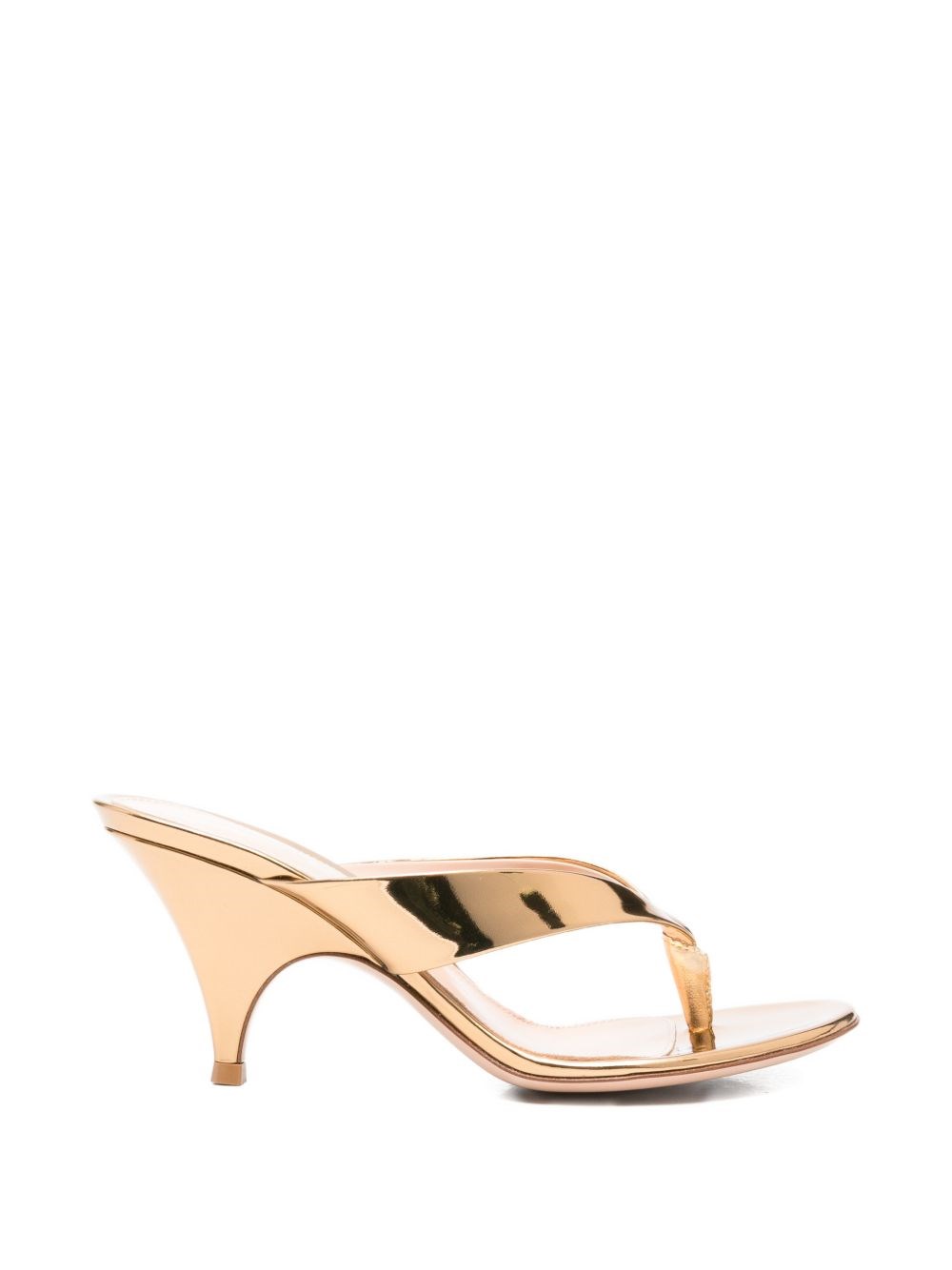 Gianvito Rossi Sofia Leather Thong Sandals