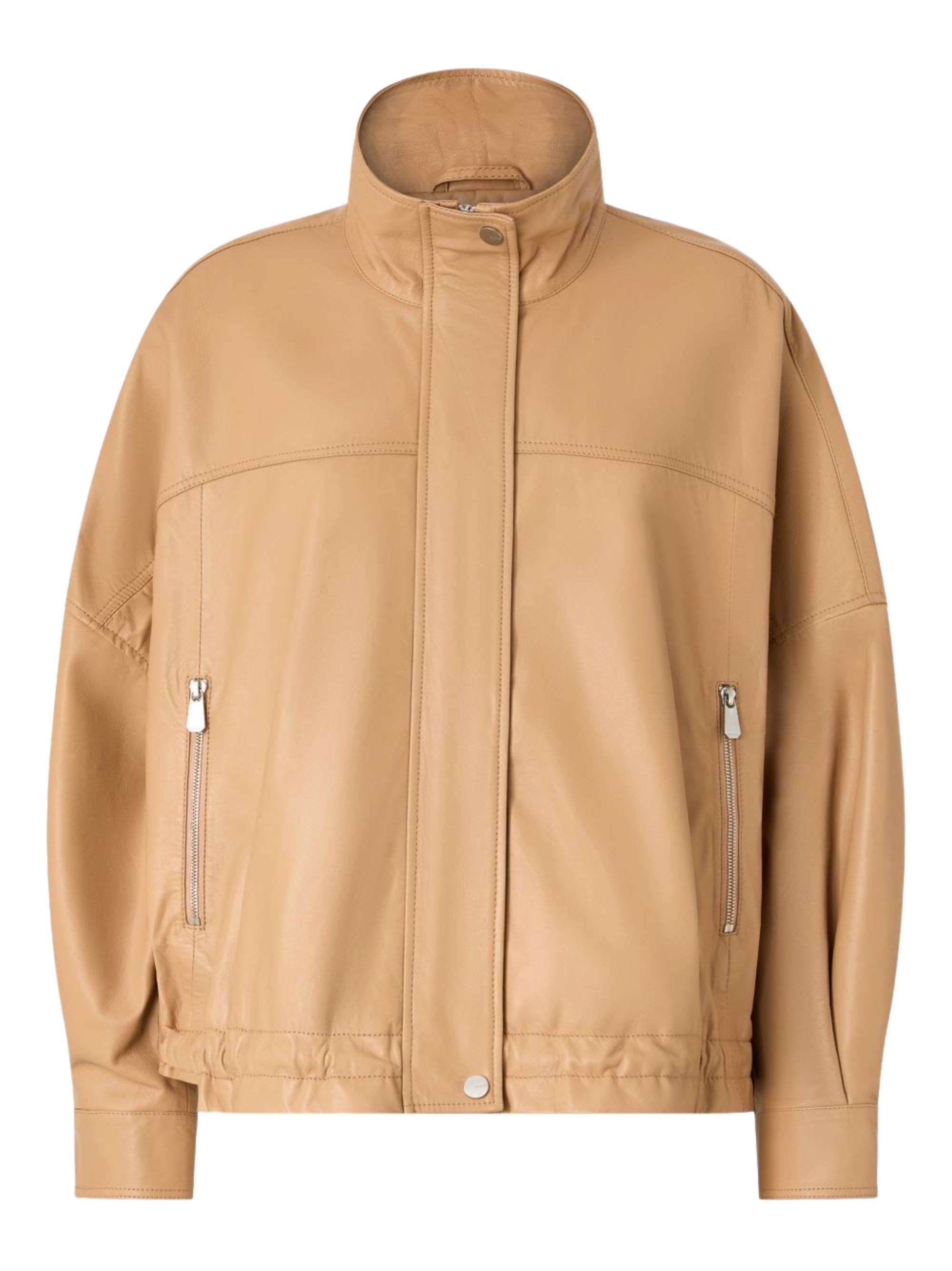 Pinko Nappa Leather Blouson Jacket